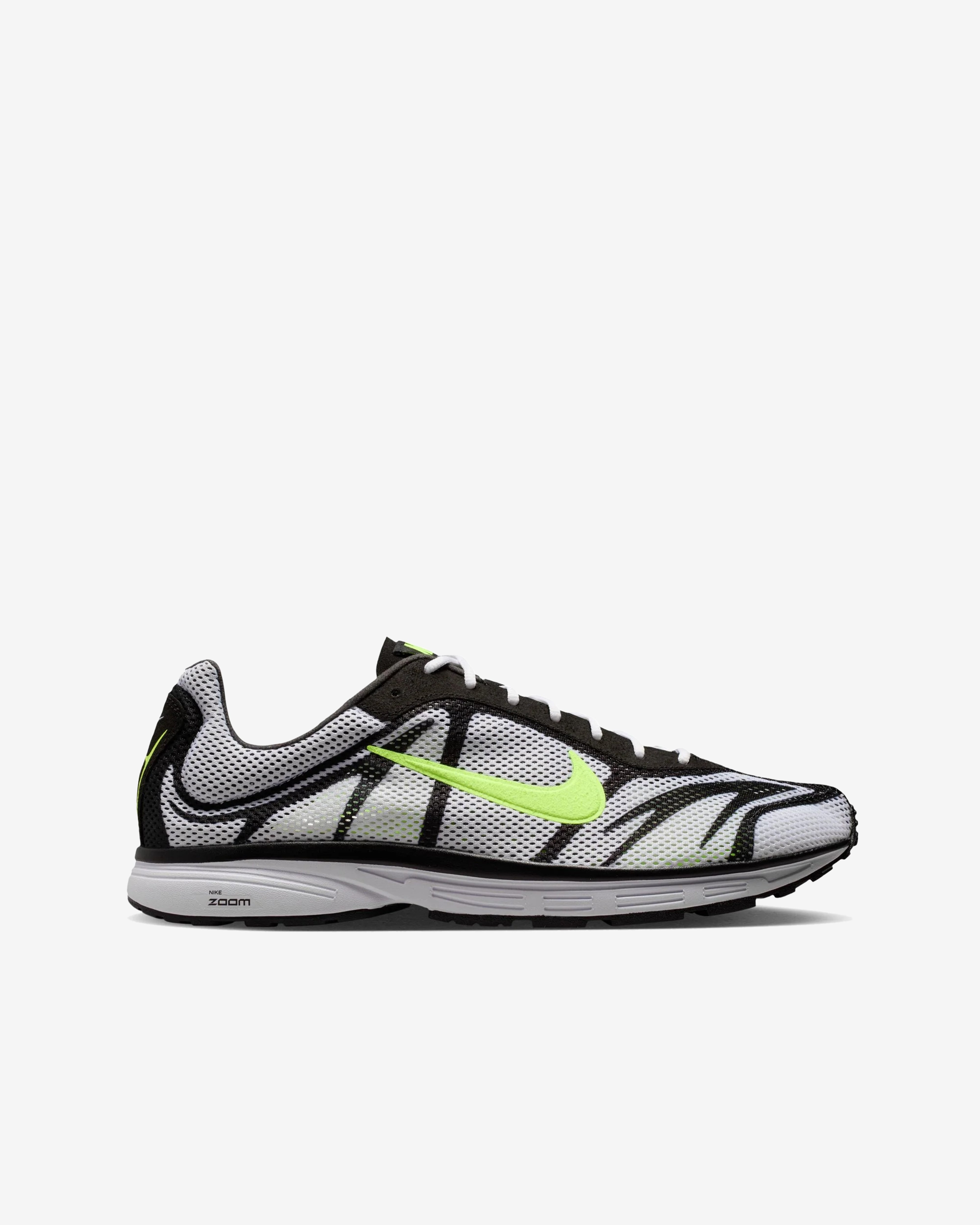 CONPE10 RETRO ND STRIPE × LUCKY SWALLOW Nike: Men's Zoom Streak 3 Sneakers (White/Volt) | DSMNY E-SHOP
