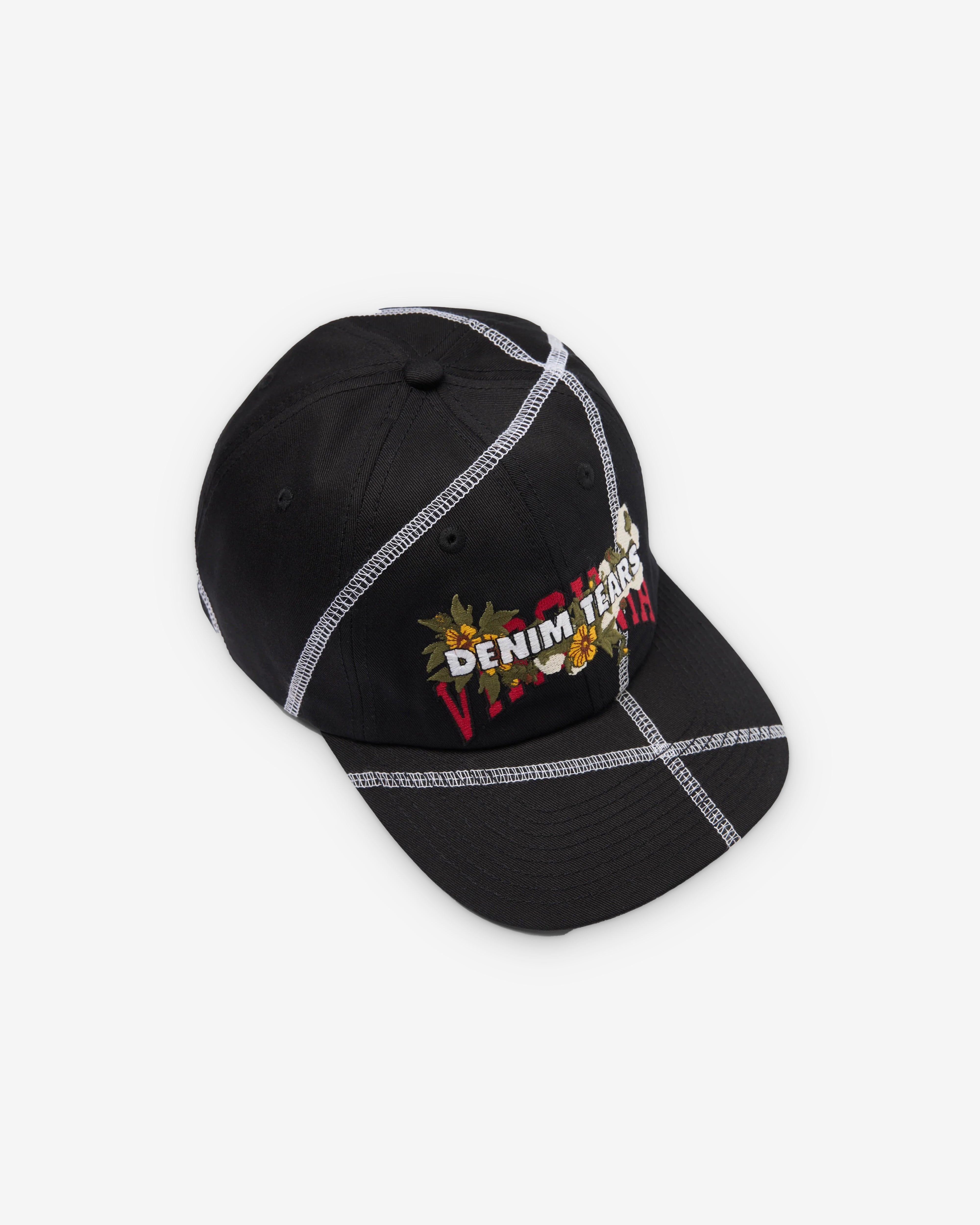 DENIM TEARS ブラックベースボールキャップ Denim Tears: Men's Virginia Cap (Black) | DSMNY E-SHOP