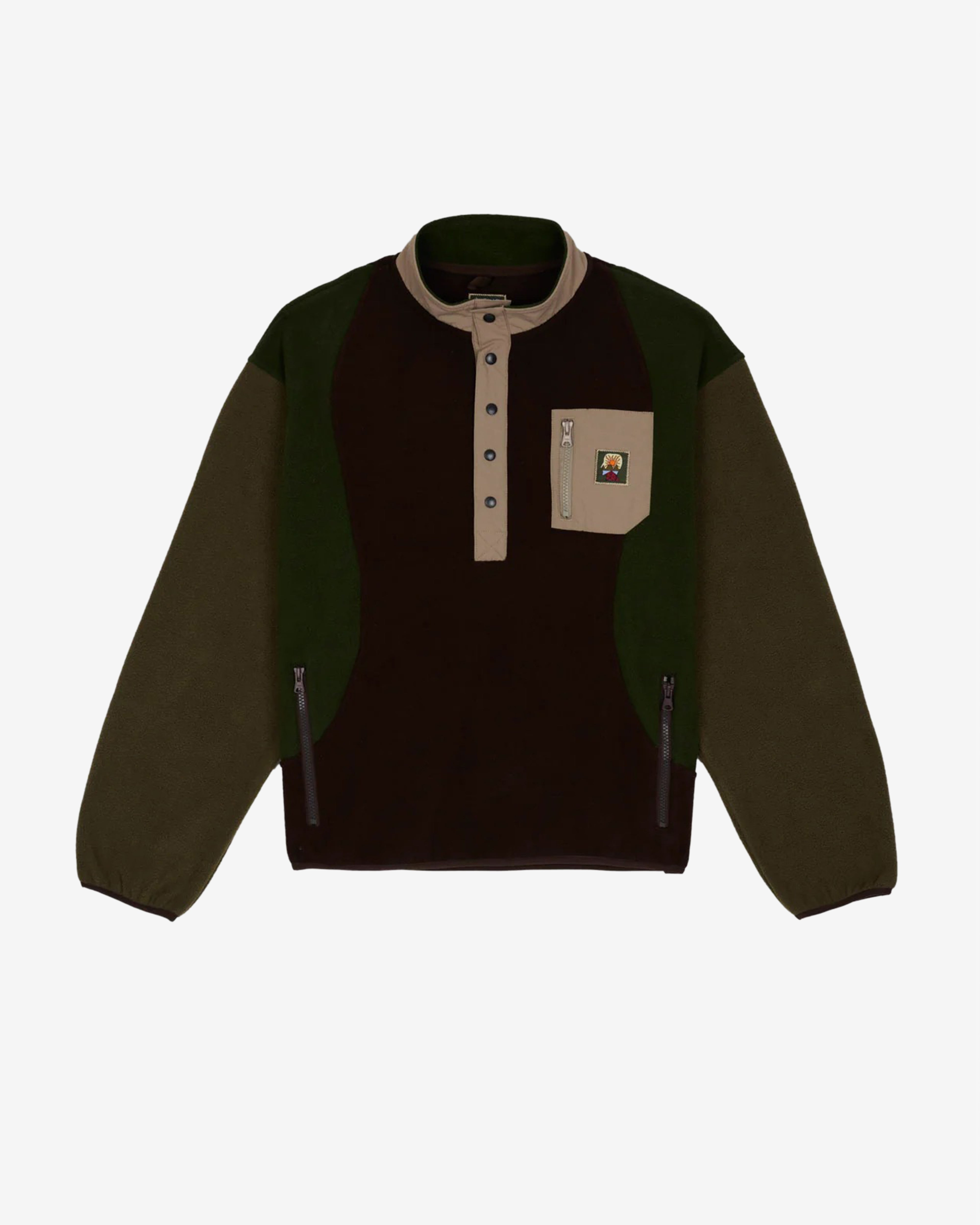 Brain Dead: Men's Equipment Pullover Jacket (Brown) | DSMNY E-SHOP