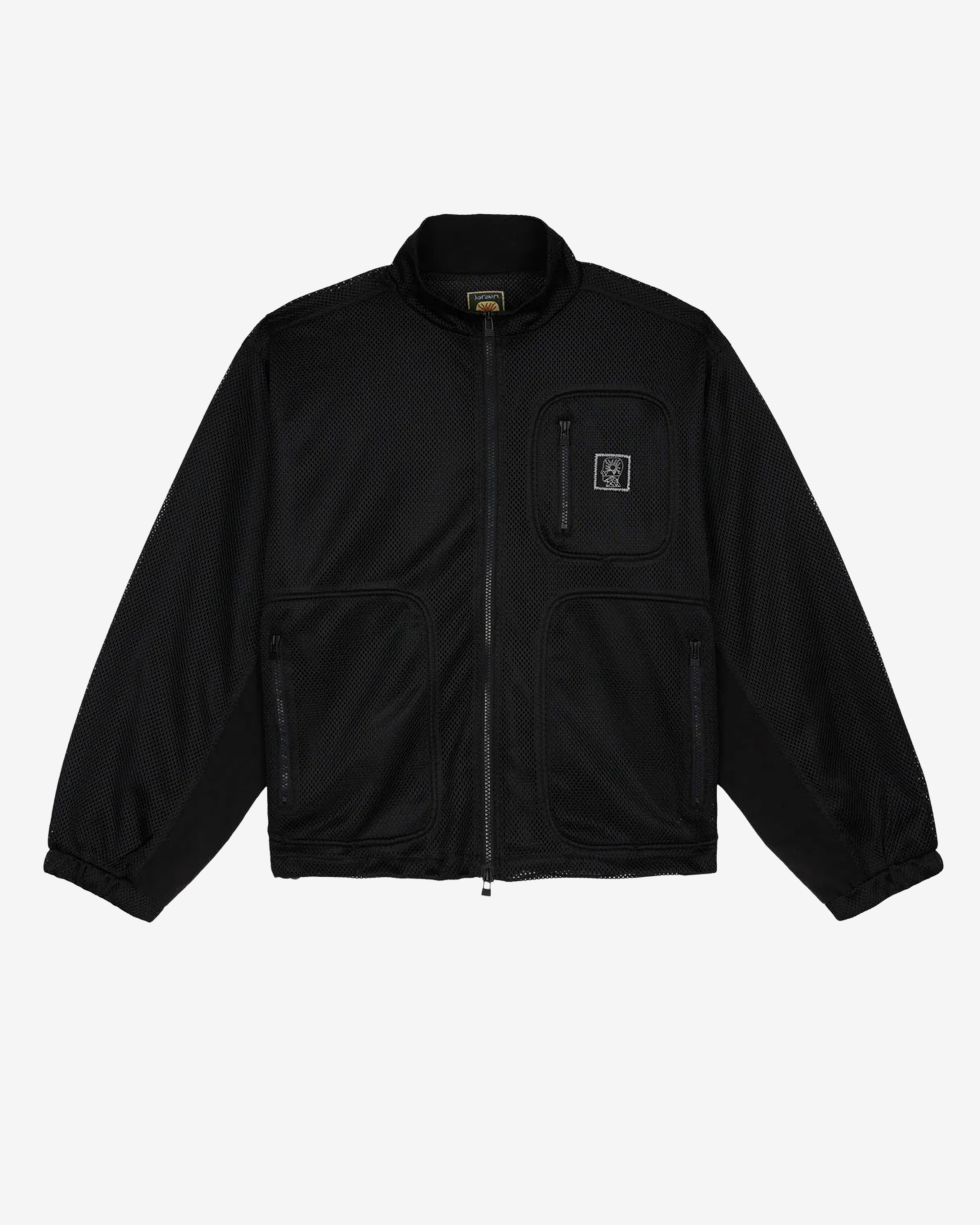 メンズウェア kazu BRIEFING Brain Dead: Men's Equipment Tennis Zip Jacket (Black Mesh) | DSMNY