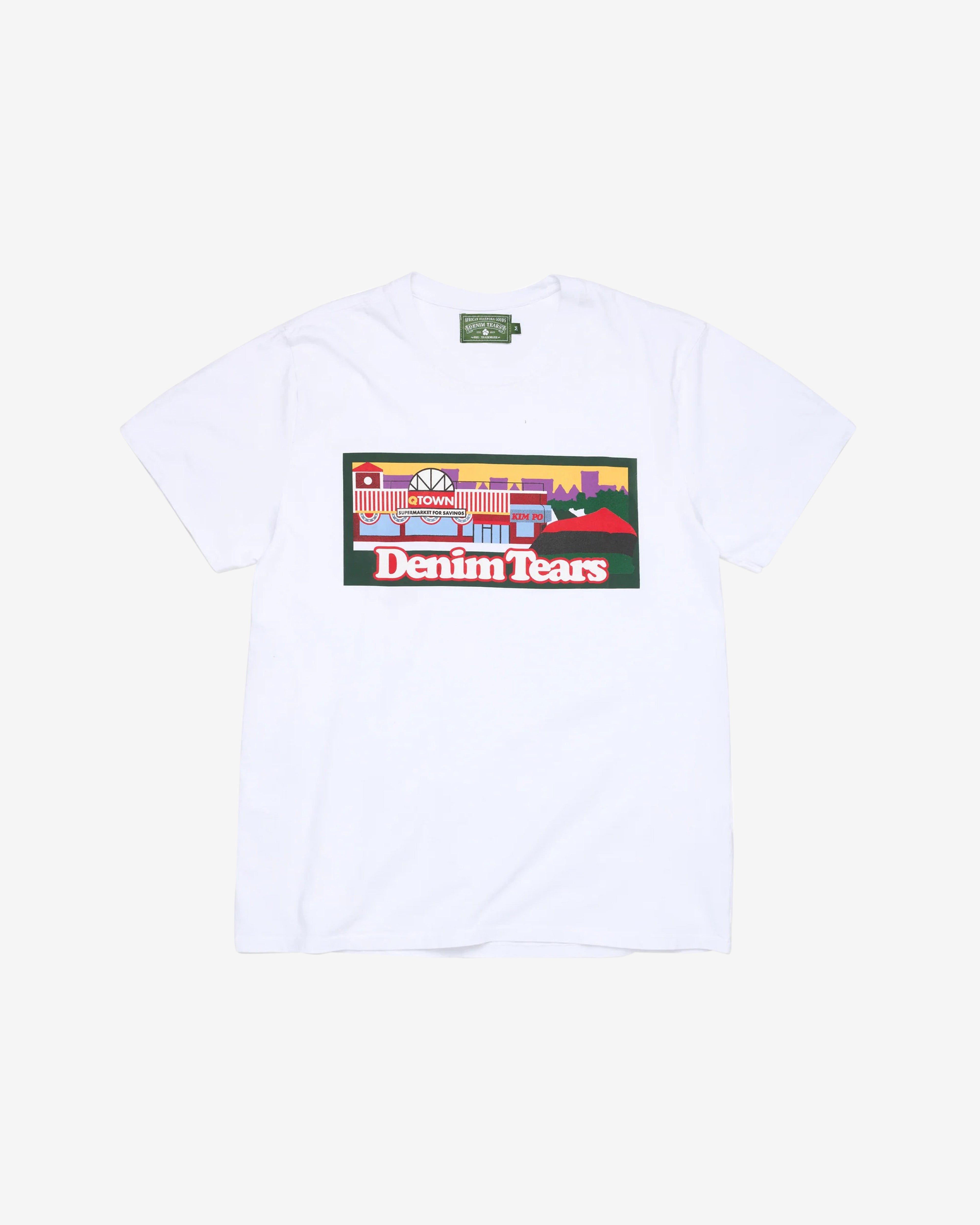 Denim Tears: Men's LL Tears Short Sleeve Tee (White) | DSMNY E-SHOP