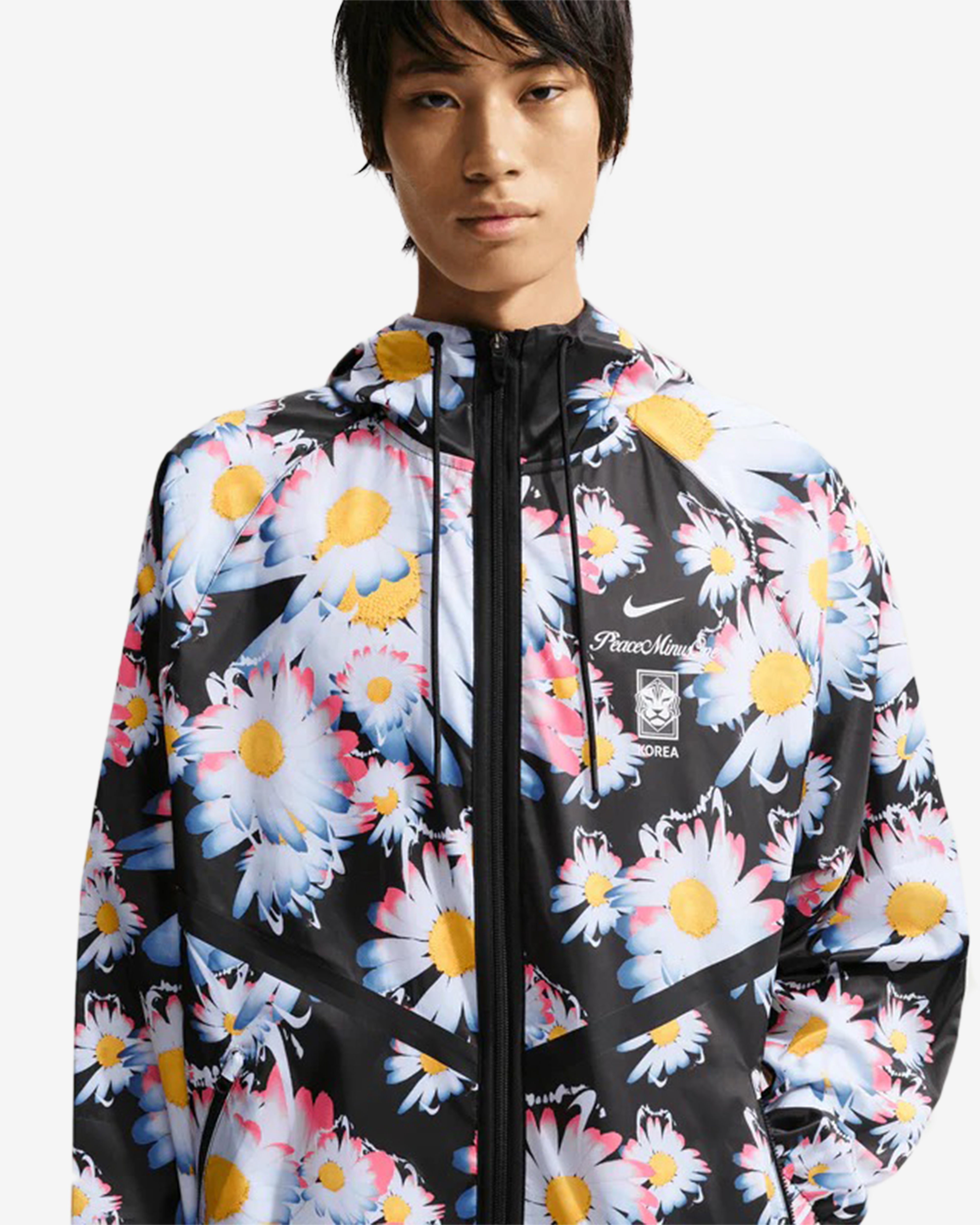 NIKE×PEACEMINUSONE　サイズM Nike: Men's PEACEMINUSONE X Korea Anthem Jacket (Black/White