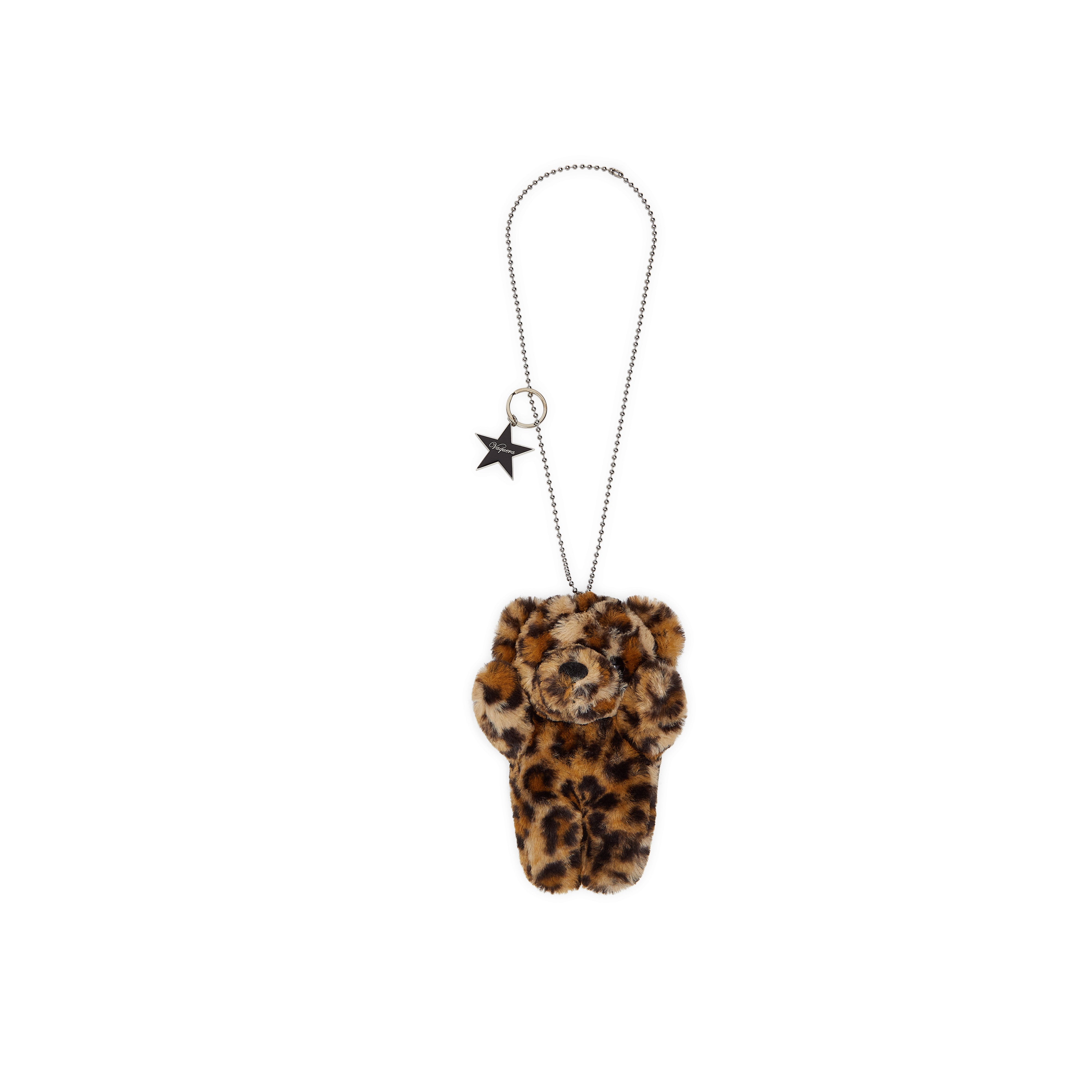 Vaquera Teddy Bear leopard-print Necklace - Farfetch