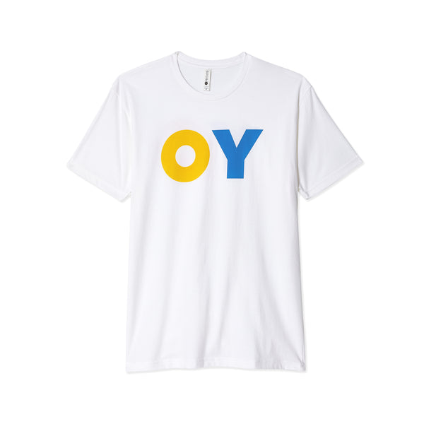 Out Of Order for Ukraine Pride - ’Oy’ Tee - (White)