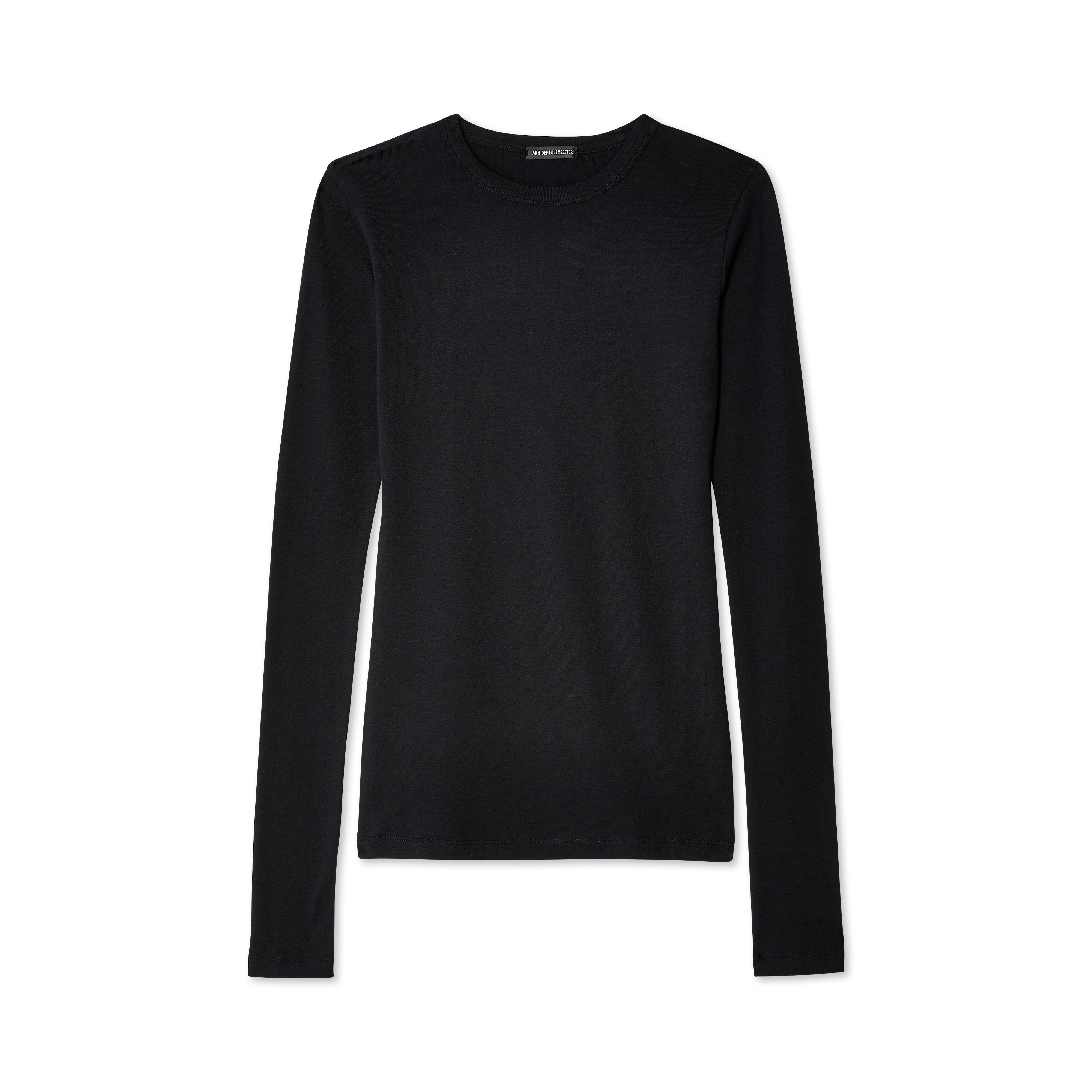 Ann Demeulemeester - Women's Fanie Long Sleeve T-Shirt - (Black