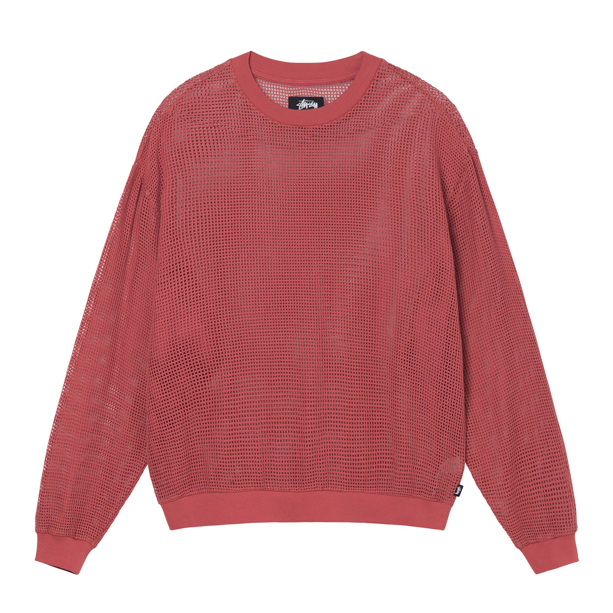 Stüssy - Cotton Mesh Ls Crew - (Brick) – DSMNY E-SHOP