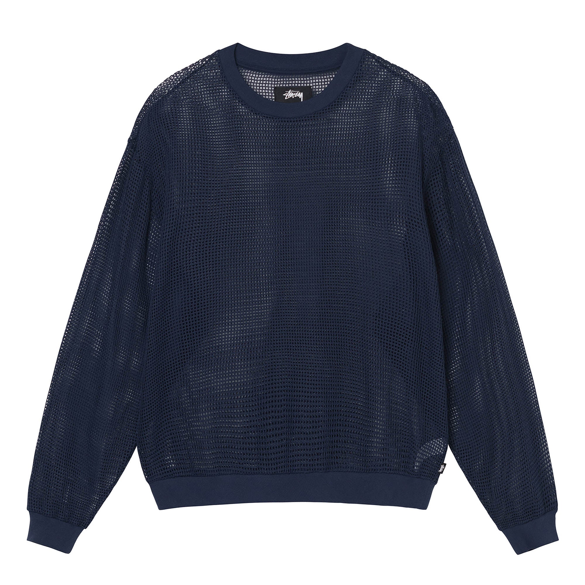 Stüssy - Cotton Mesh LS Crew - (Navy)