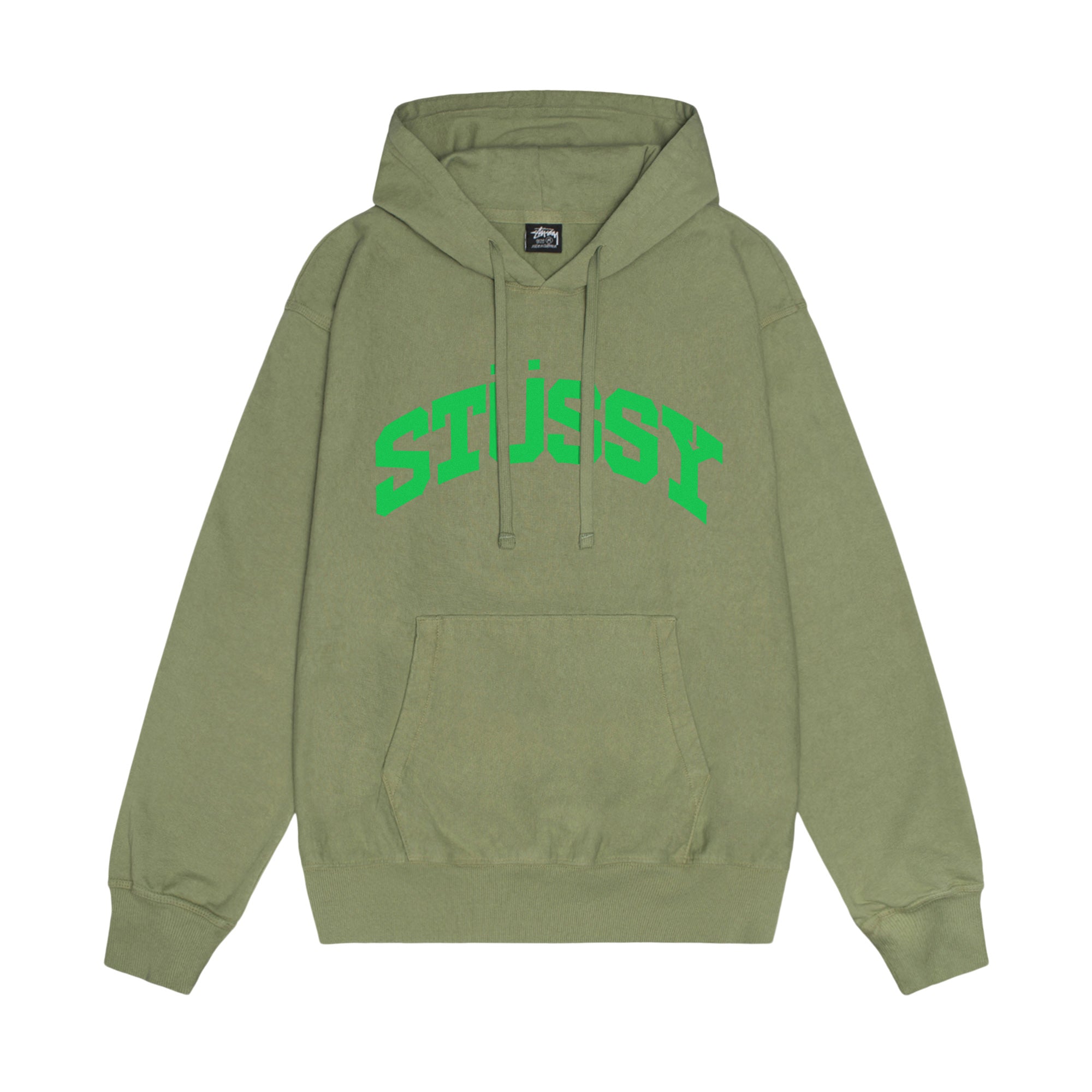 Stüssy - Block Sport Pigment Dyed Hoodie - (Artichoke)