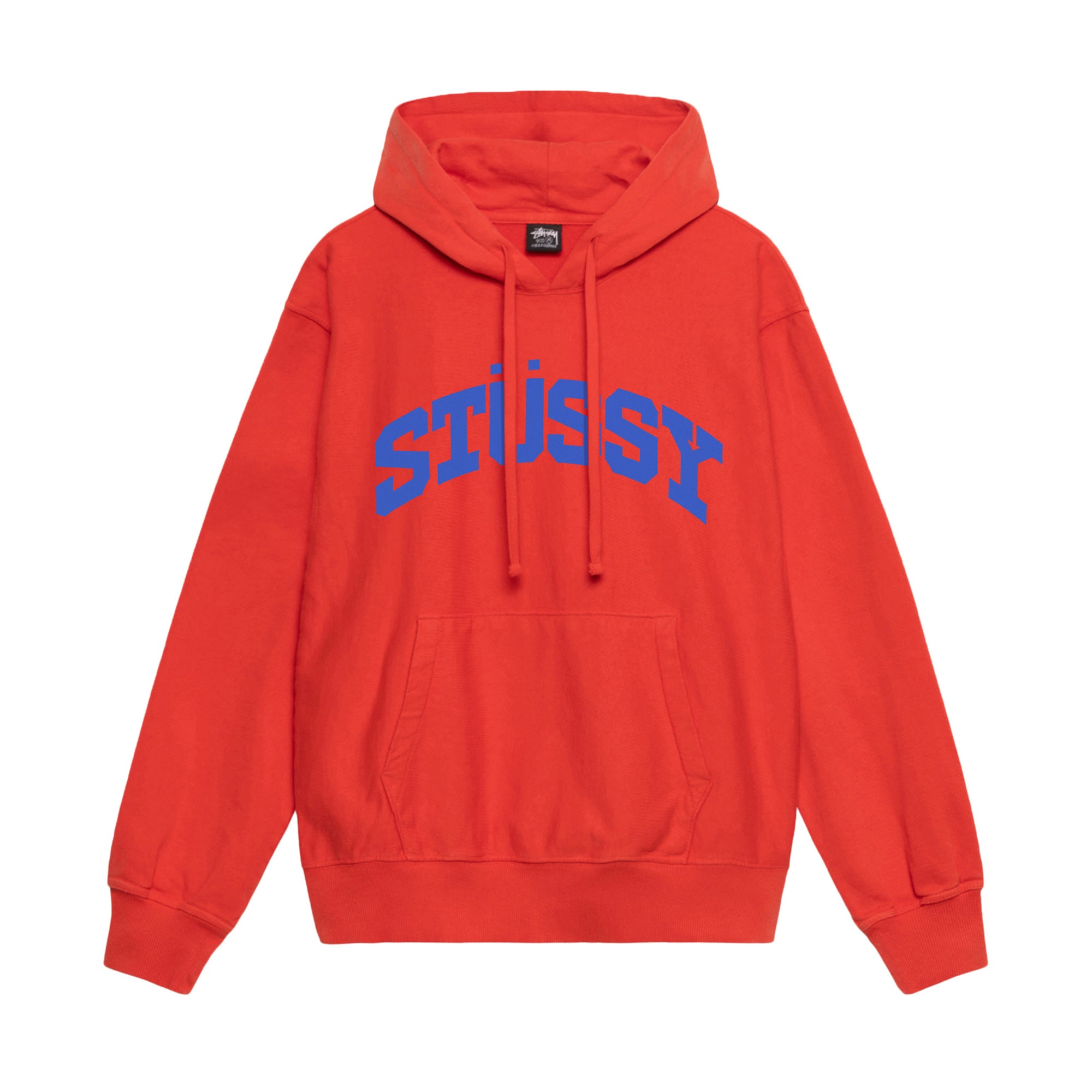 Stüssy - Block Sport Pigment Dyed Hoodie - (Tomato)