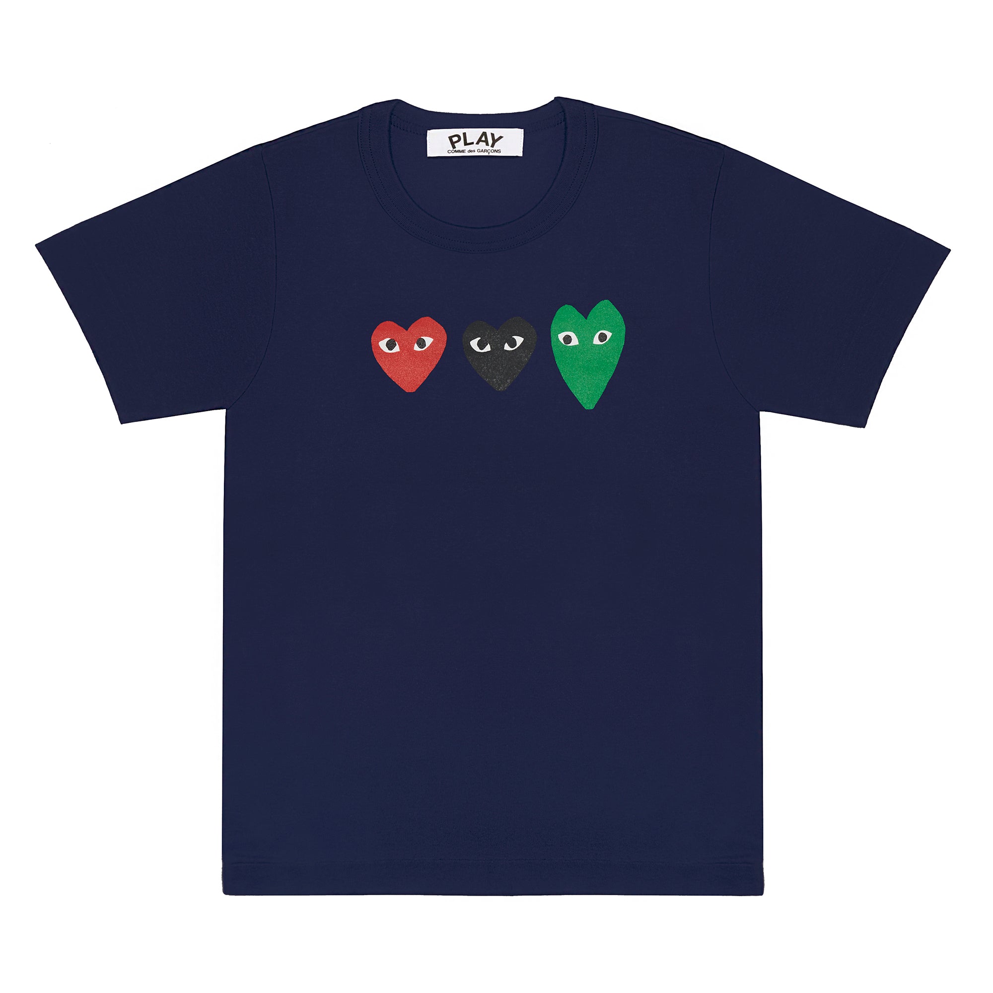 Play Comme des Garçons: Navy T-Shirt | DSMNY E-SHOP