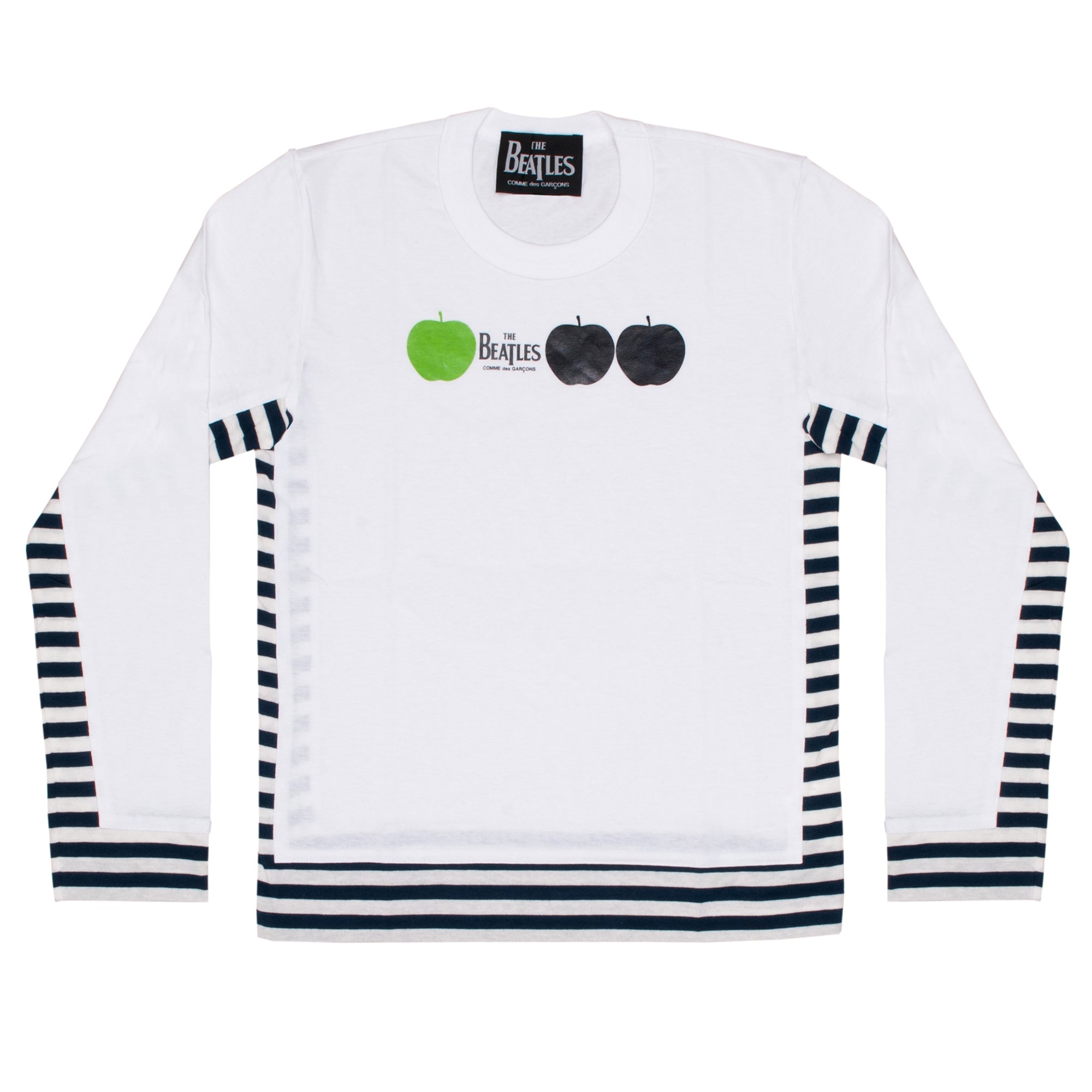 CDG x The Beatles Long Sleeve Tee Shirt (Navy/White) | Dover