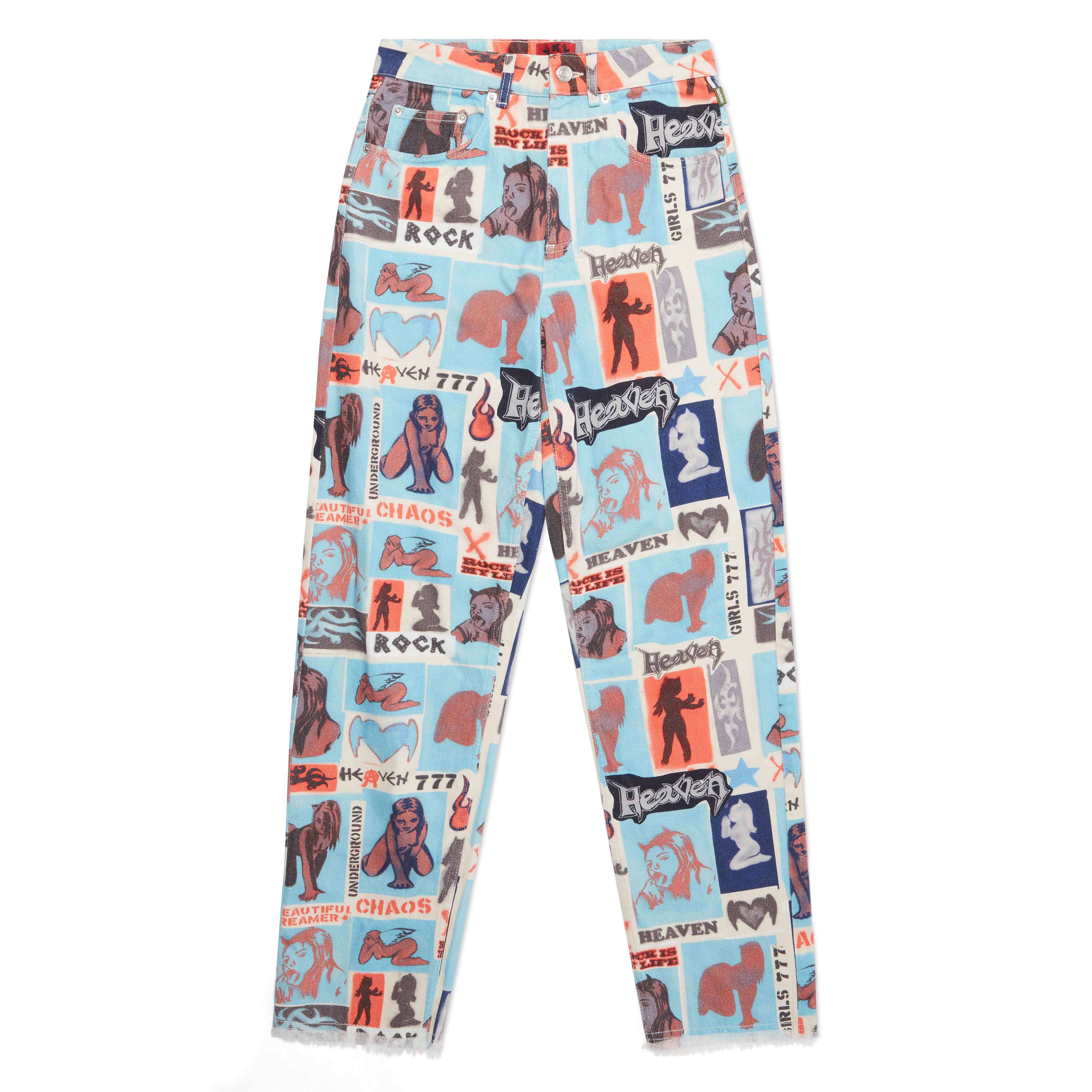 Heaven by Marc Jacobs - Women's Stencil Jeans - (Blue Multi)