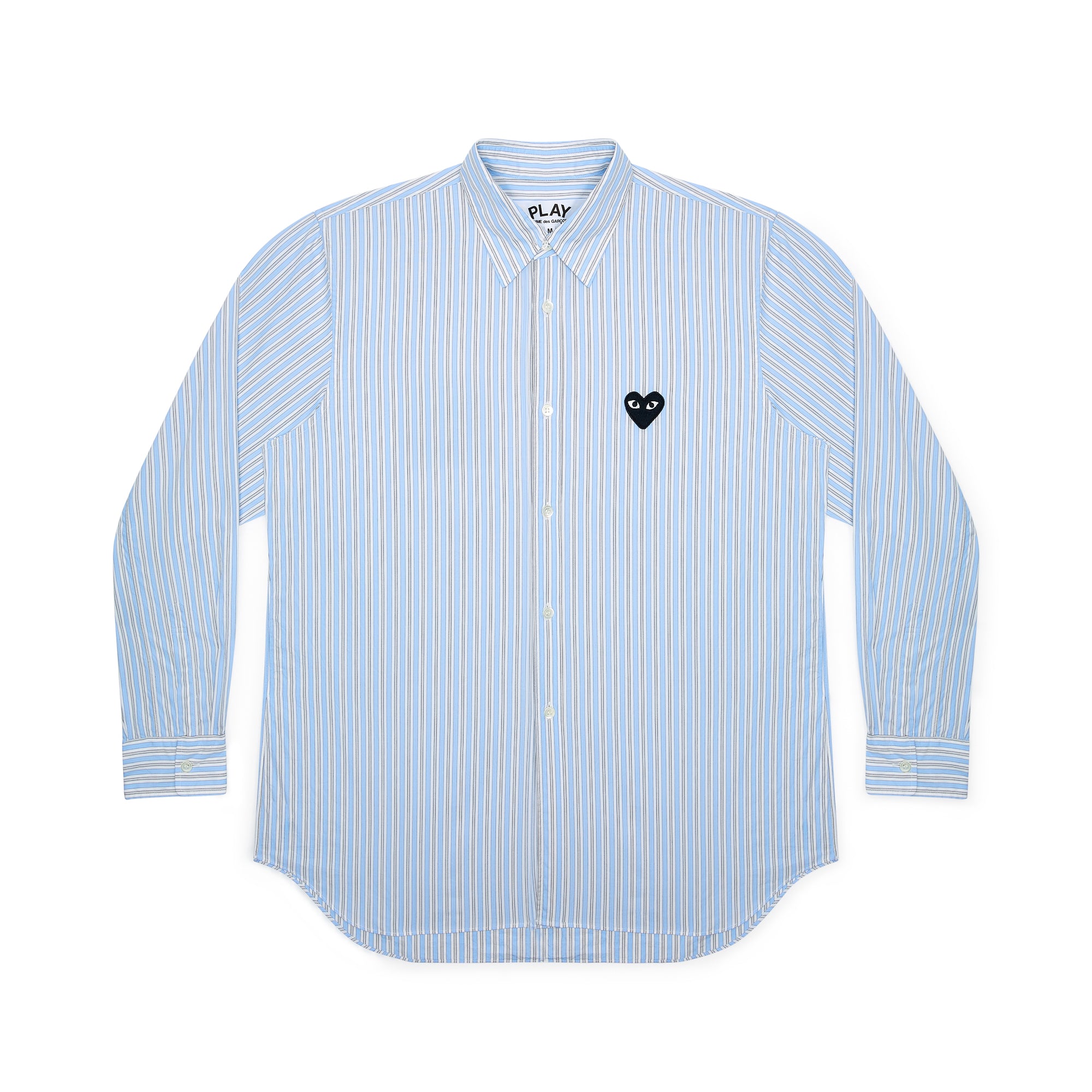 Play Comme des Garçons - Striped Shirt - (Light Blue/White/Black)