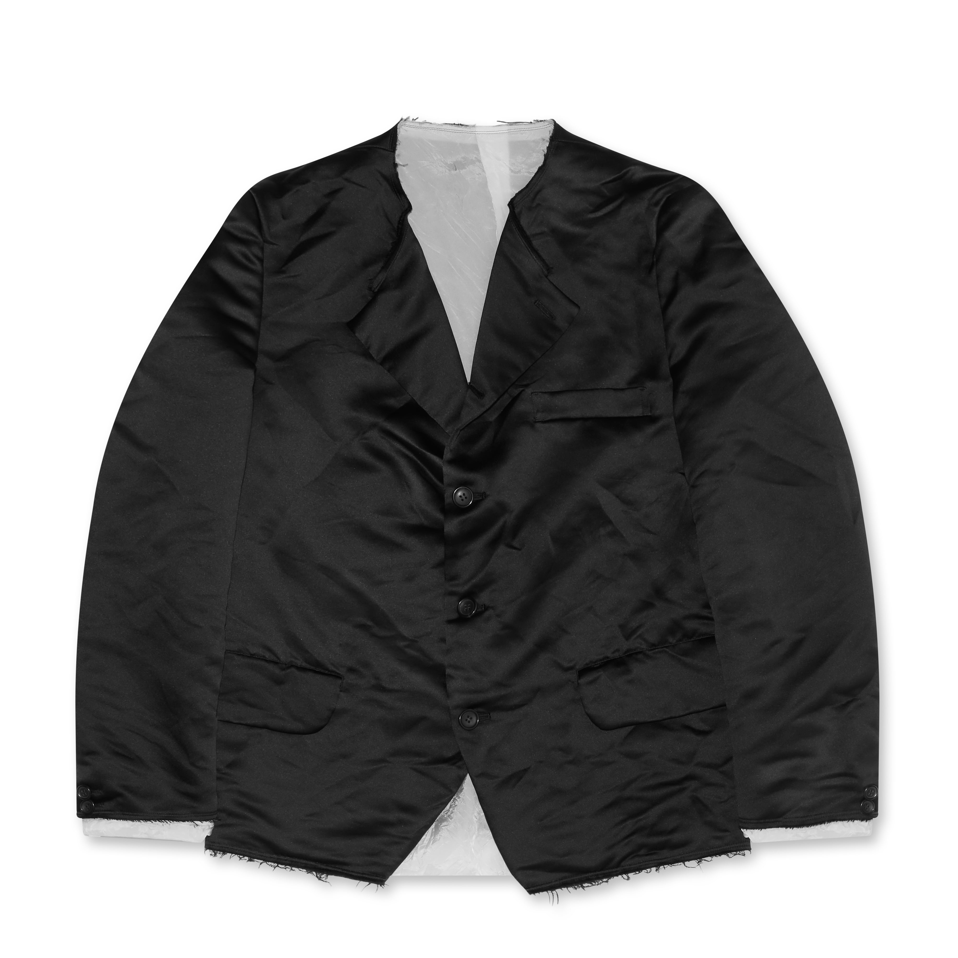 BLACK Comme des Garçons - Polyester Heavy Satin Jacket - (Black)