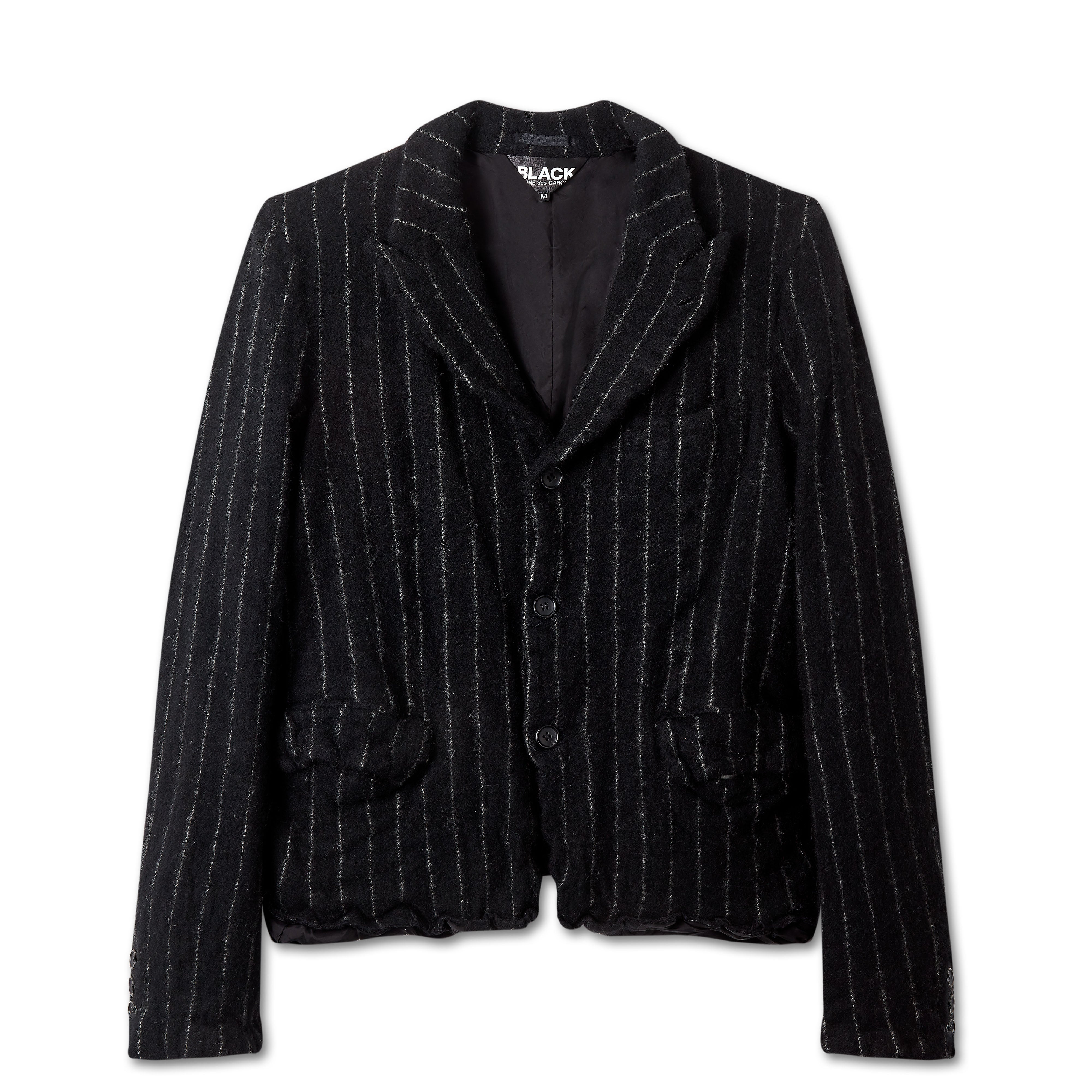 BLACK Comme des Garçons - Tailored Chalk Stripe Jacket - (Black