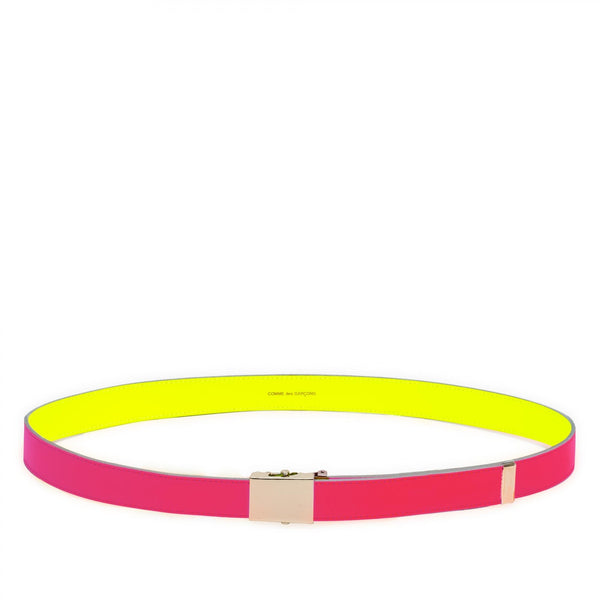 CDG Wallet - Super Fluo Belt - (Pink/Yellow)