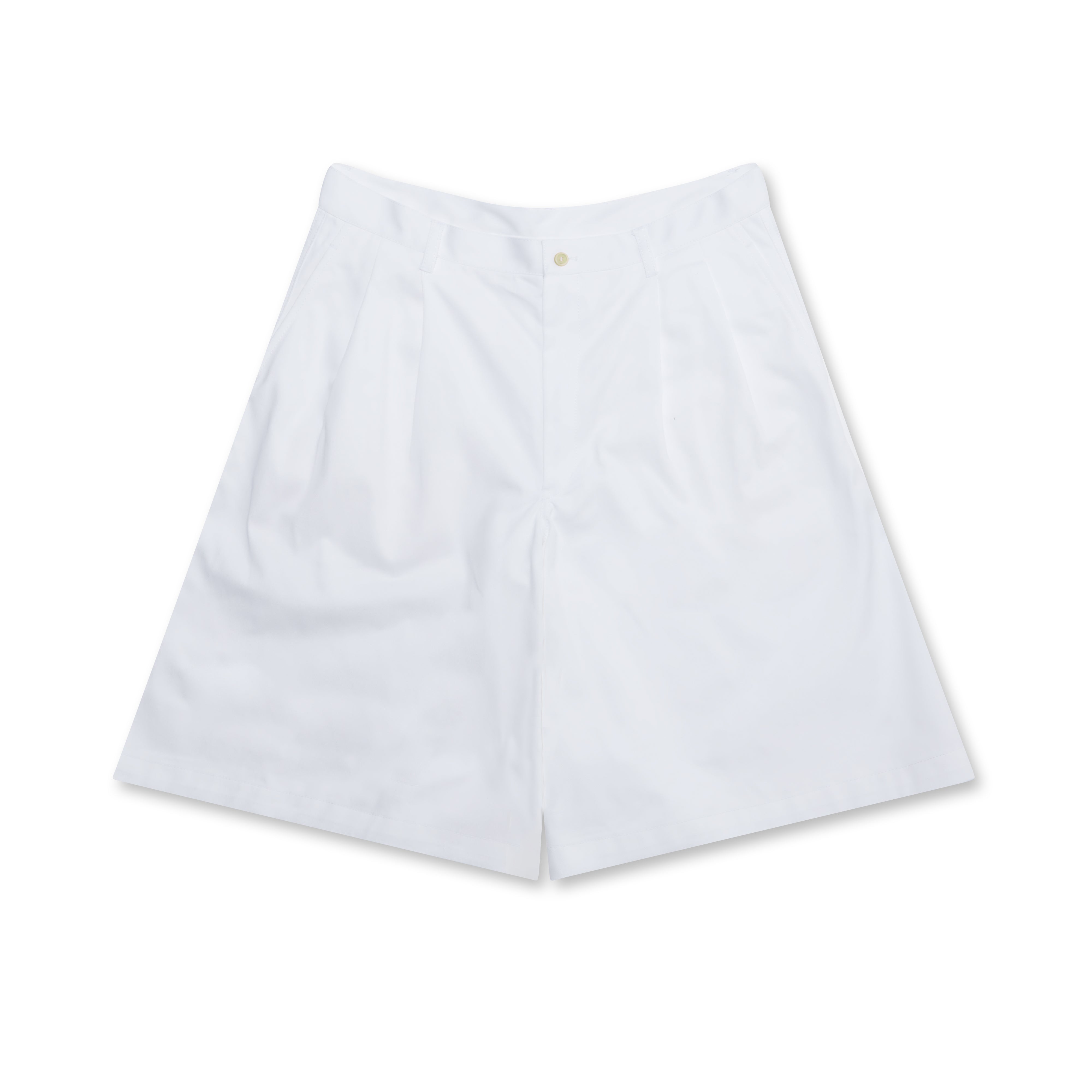 CDG Shirt - Men's Cotton Twill Shorts - (White)