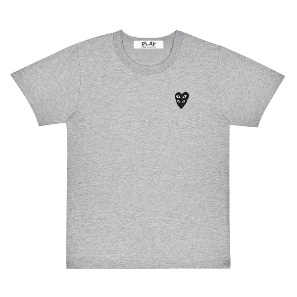 Play Comme des Garçons - Double Black Heart T-Shirt - (Grey)