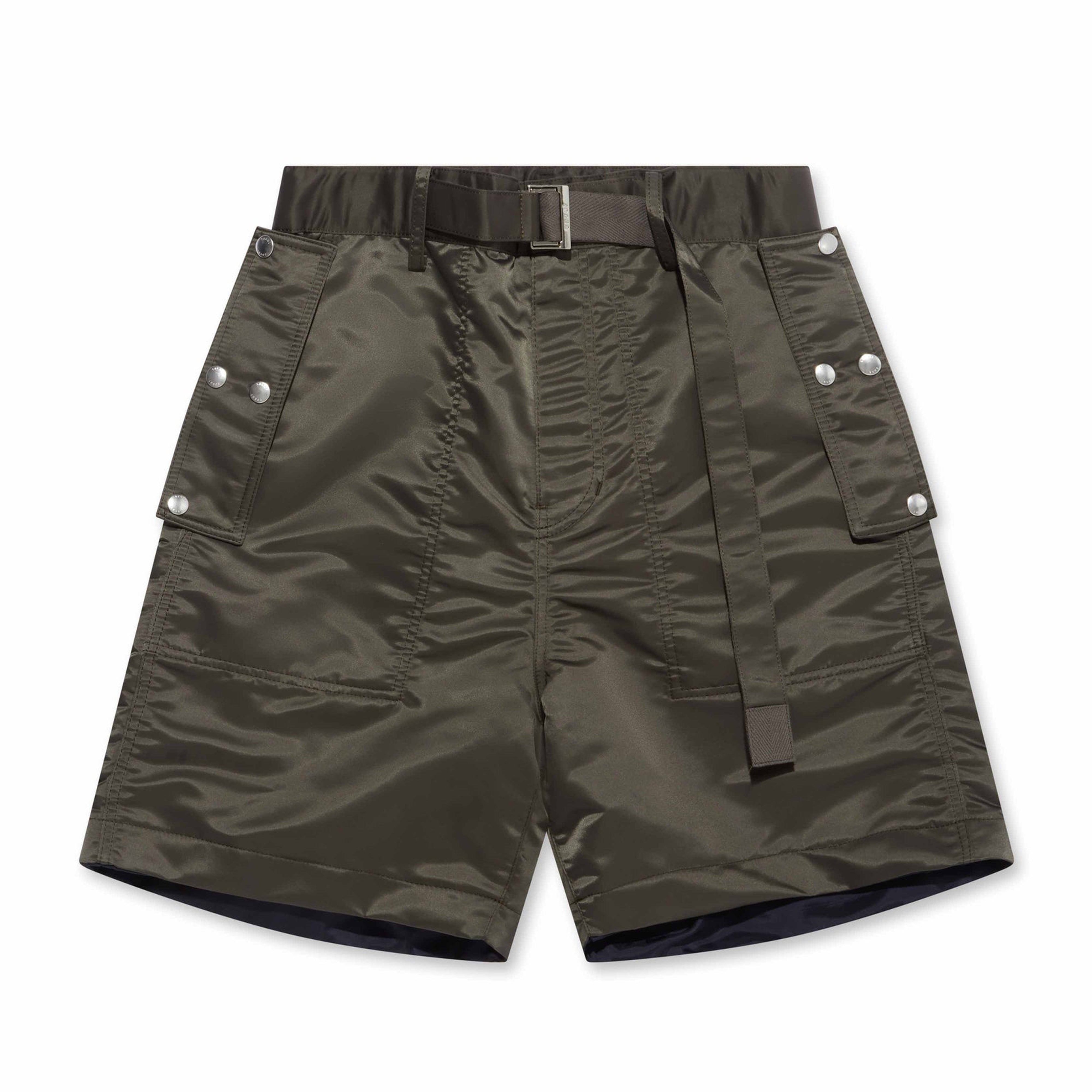 sacai - Men’s Nylon Twill Shorts - (Dark Khaki)
