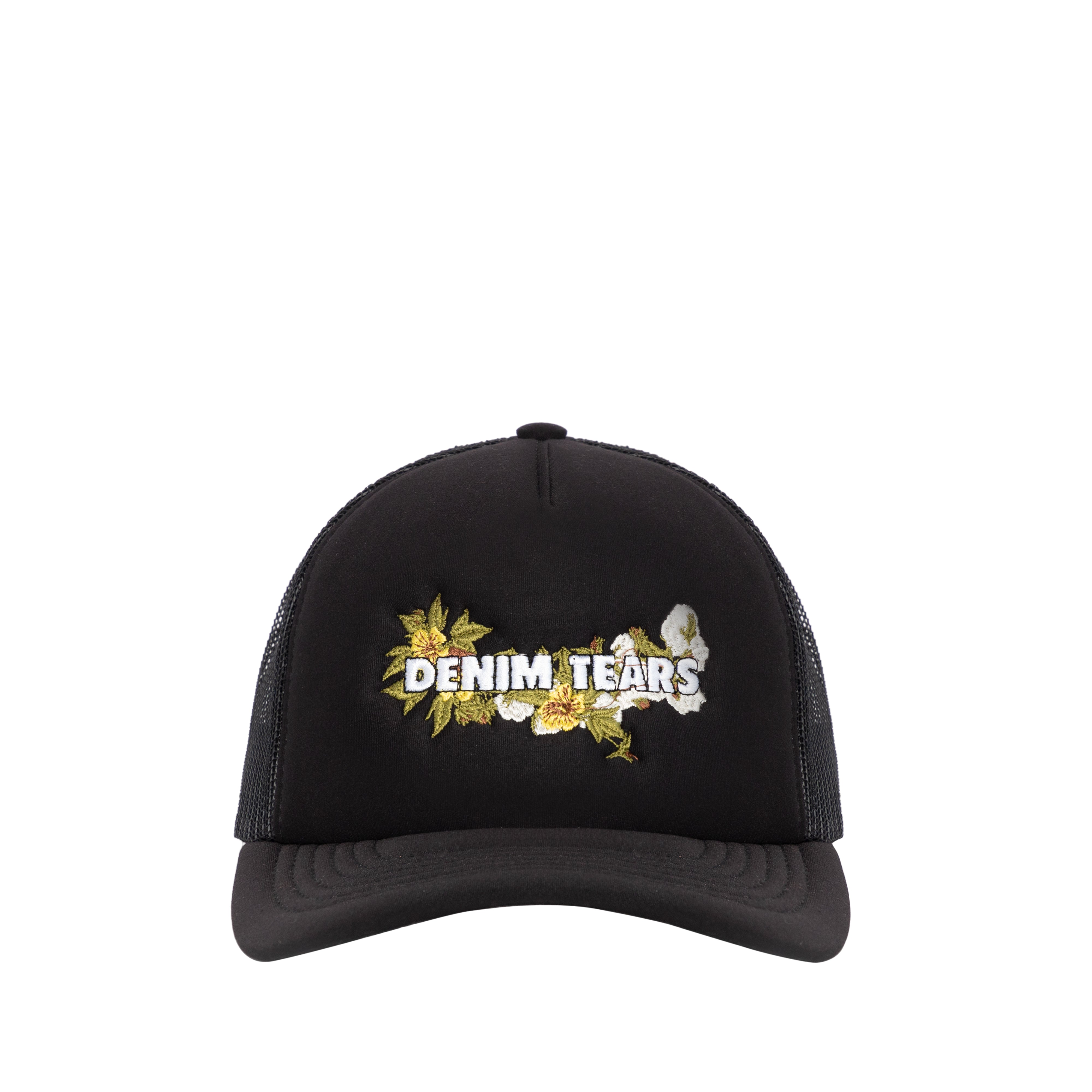 Denim Tears - Denim Tears Floral Trucker Cap - (Black)