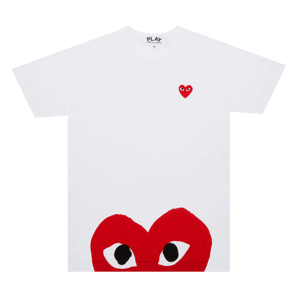 Play Comme des Garçons - Red T-Shirt - (White)