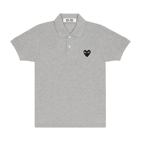 Play Comme des Garçons - Black Polo Shirt - (Grey)