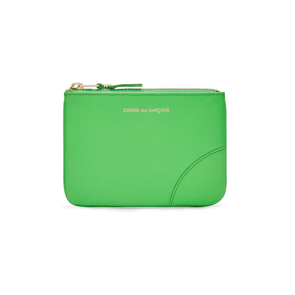 CDG Wallet - Classic Leather Zip Pouch - (Green SA8100C)