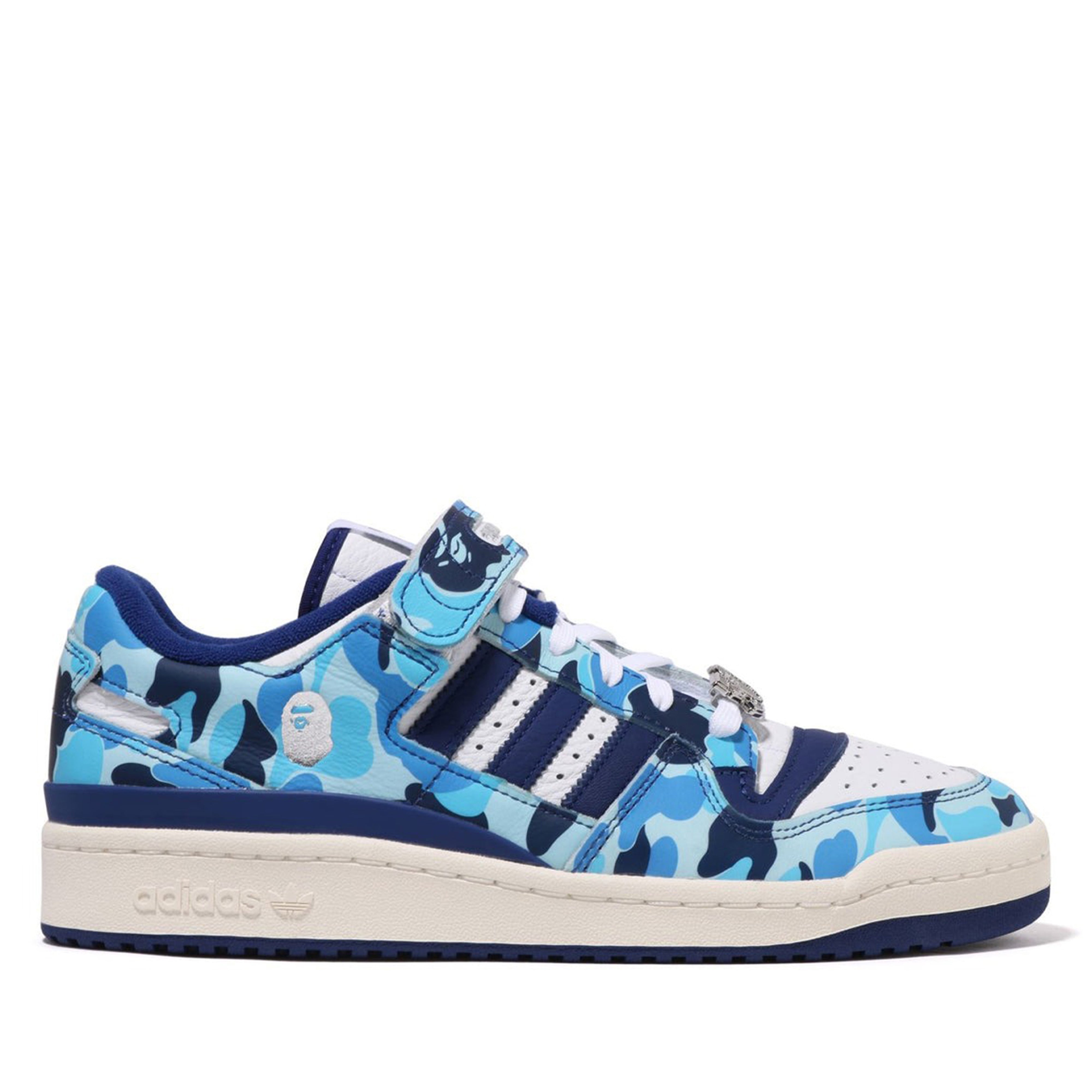 adidas - Men's BAPE® 30th Anniversary Forum Low - (White/Blue