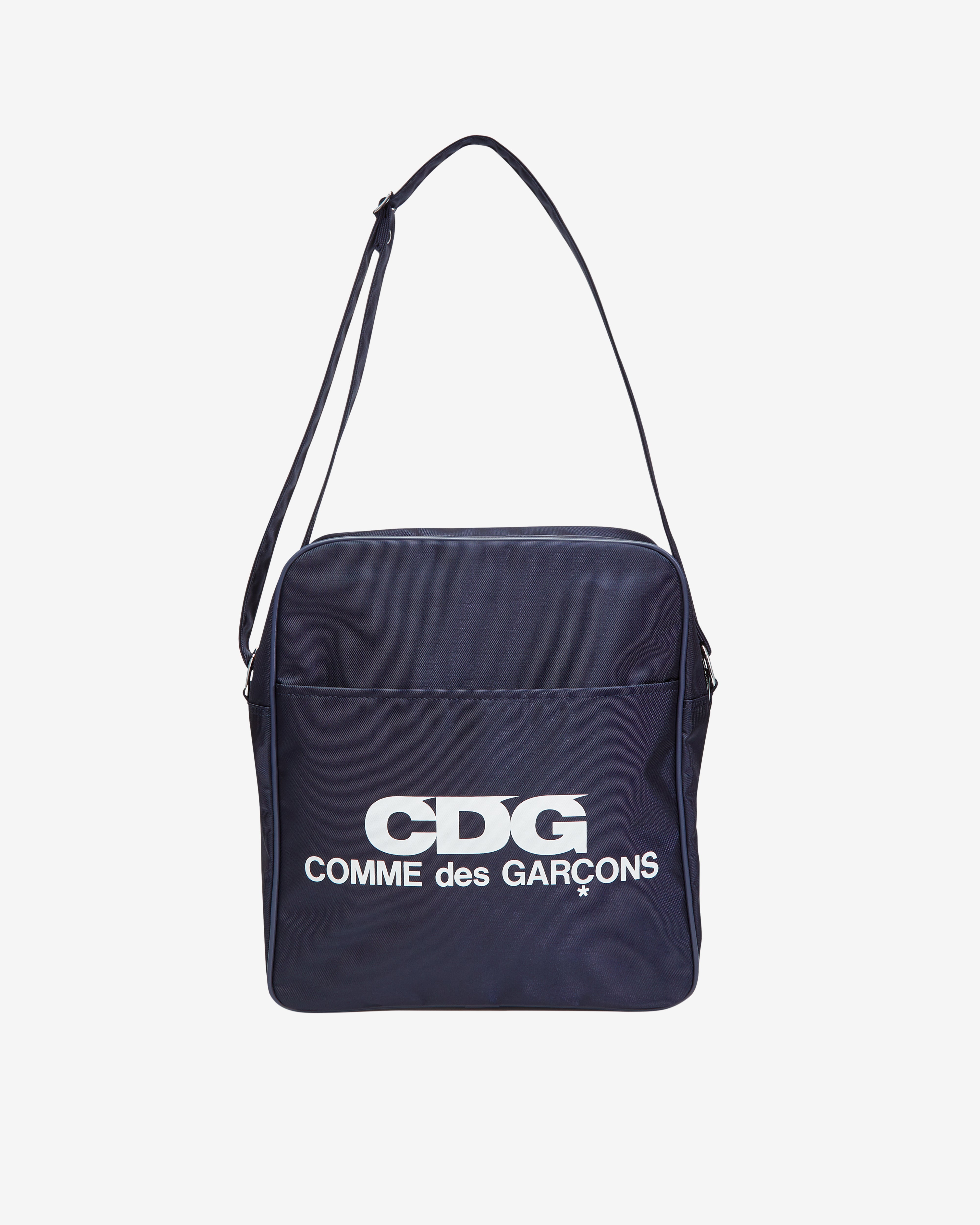 CDG: Large Shoulder Bag (Navy) | DSMNY E-SHOP