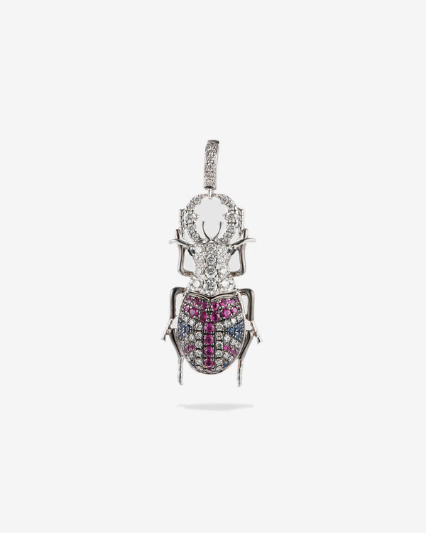 Annoushka - Beetle Charm Pendant - (White Gold)