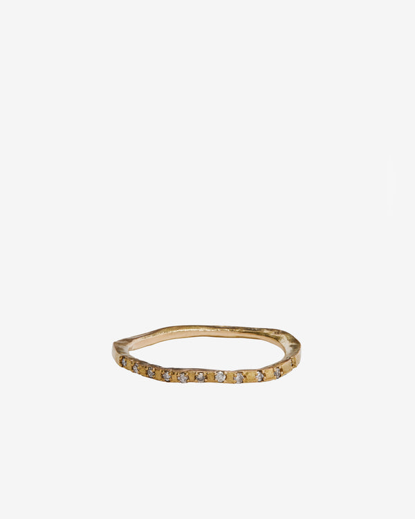 Noguchi Bijoux - Women's Thin Diamond Band - (Yellow Gold)