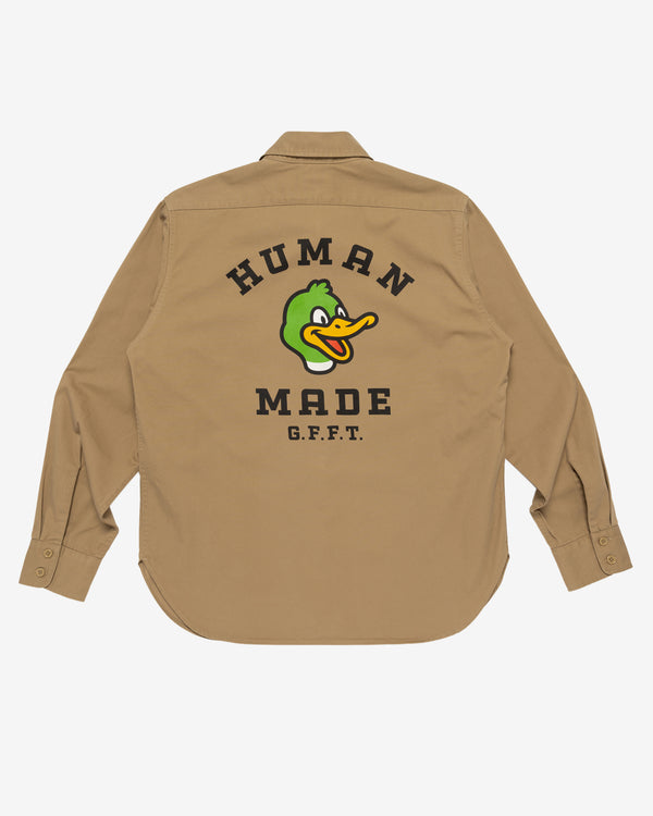 Human Made - Men's Twill Shirt - (Beige)
