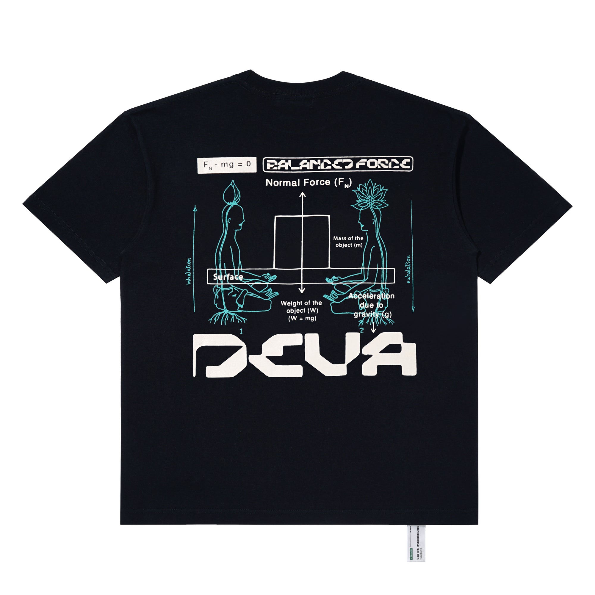Deva States - Men's Force T-Shirt - (Black) view 2