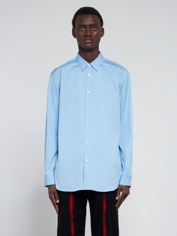 CDG Shirt Forever - Men's Narrow Classic Shirt - (Blue Plain)
