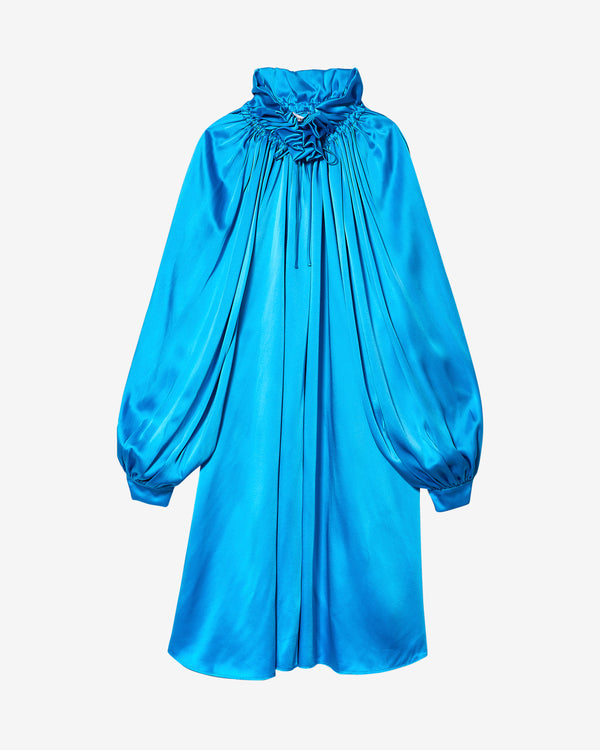 Balenciaga - Women's Double Face Satin Dress - (Blue)