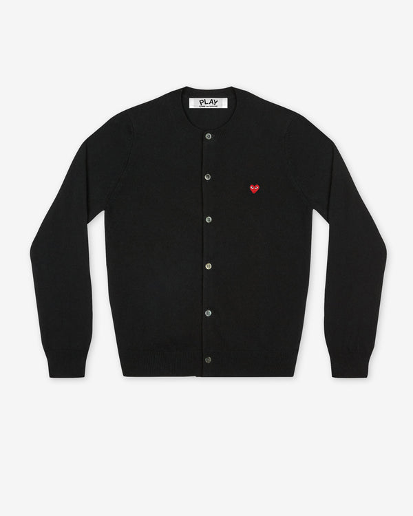 Play Comme des Garçons - Ladies’ Mini Heart Cardigan - (Black)