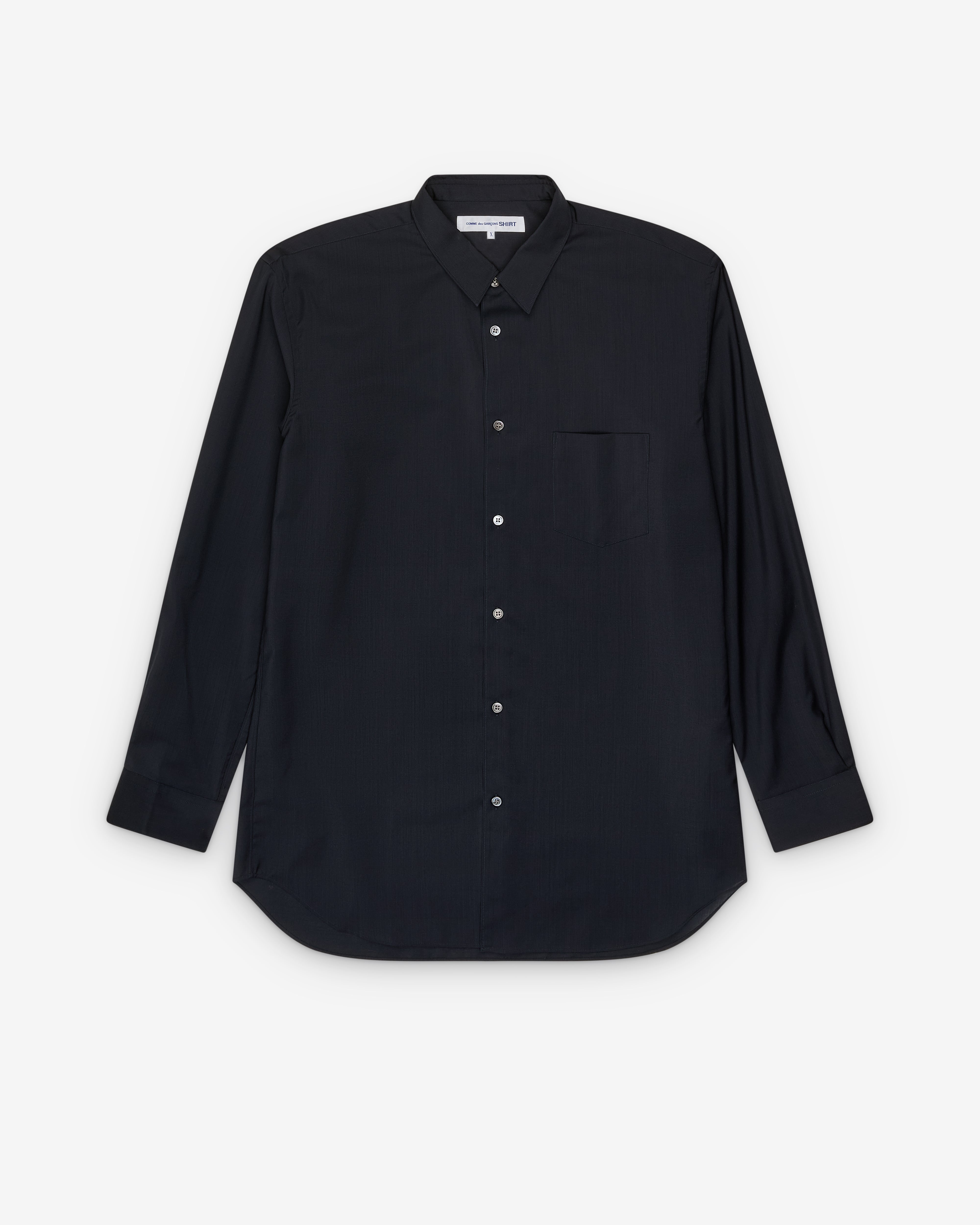 COMME des GARÇONS SHIRT Forever CDG Shirt Forever: Men's Narrow Classic Shirt (Blue Plain) | DSMNY