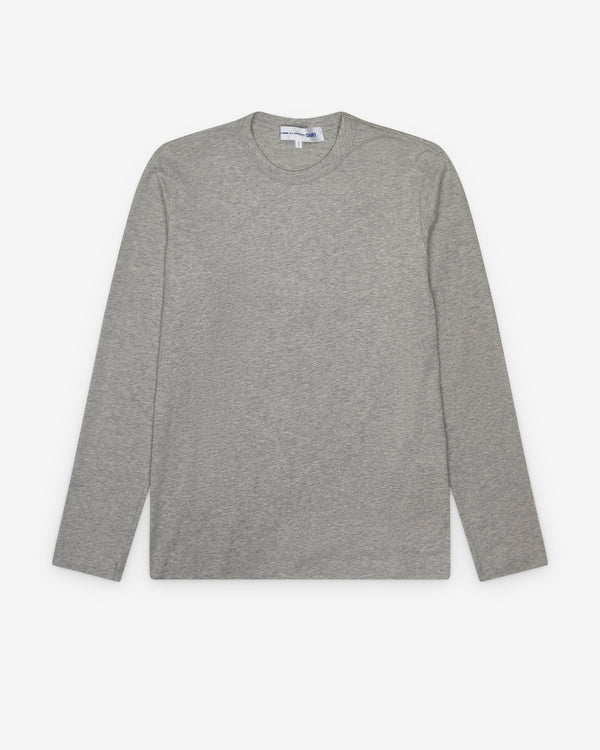 CDG Shirt - Men's Long Sleeve Logo T-Shirt - (Grey)