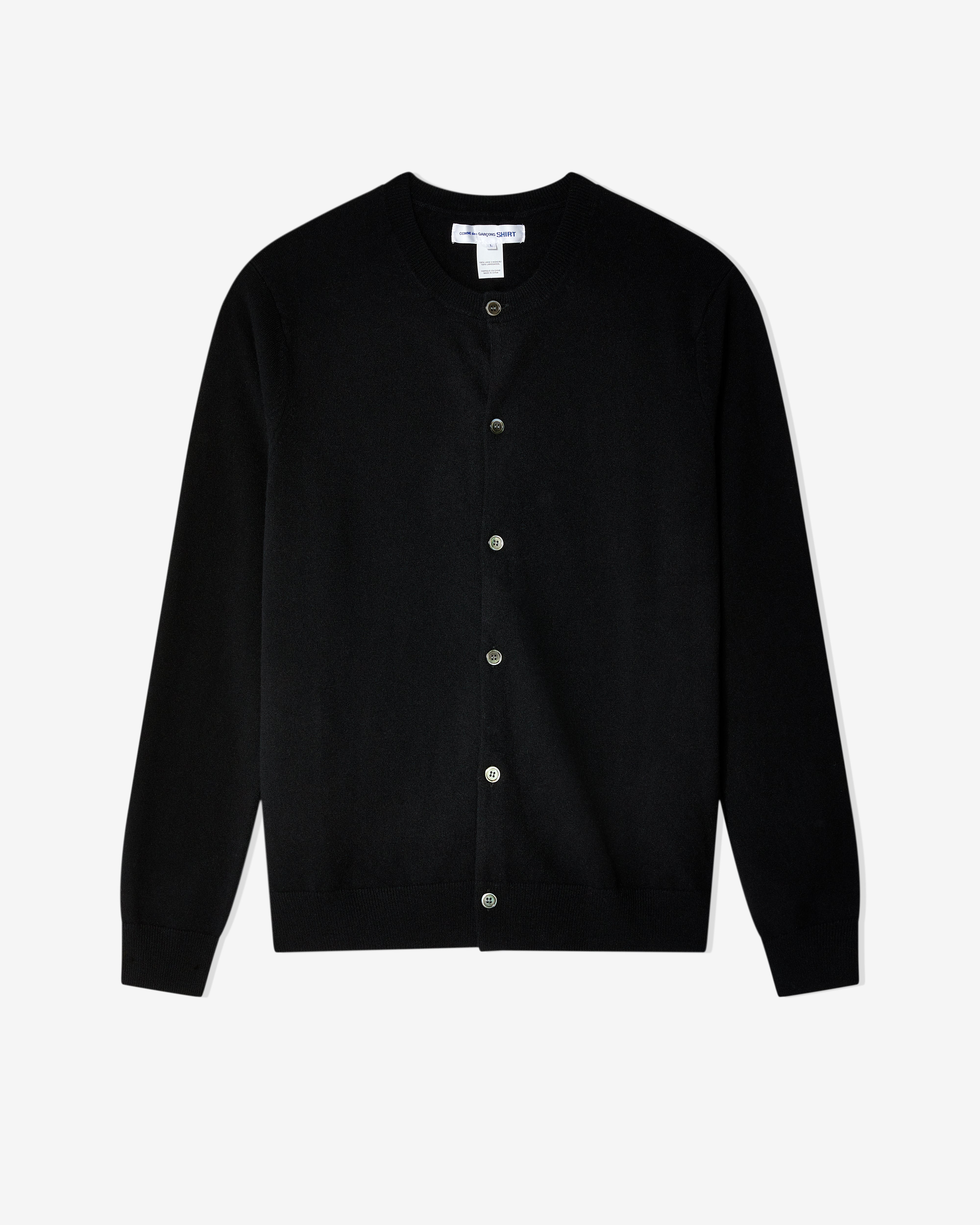 CDG Shirt Forever Men s Round Neck Cardigan Black DSMNY E SHOP