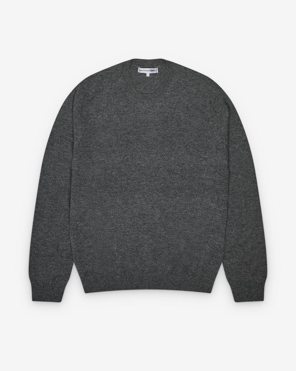 CDG Shirt Forever - Men's Round Neck Lambswool Jumper - (Grey)
