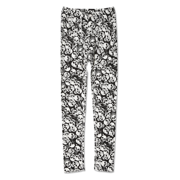 ERL - Men's Skull Print Thins Rib Long John - (Skull Print)