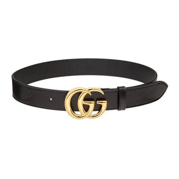 Gucci - Men's GG Marmont Leather Belt - (Black)
