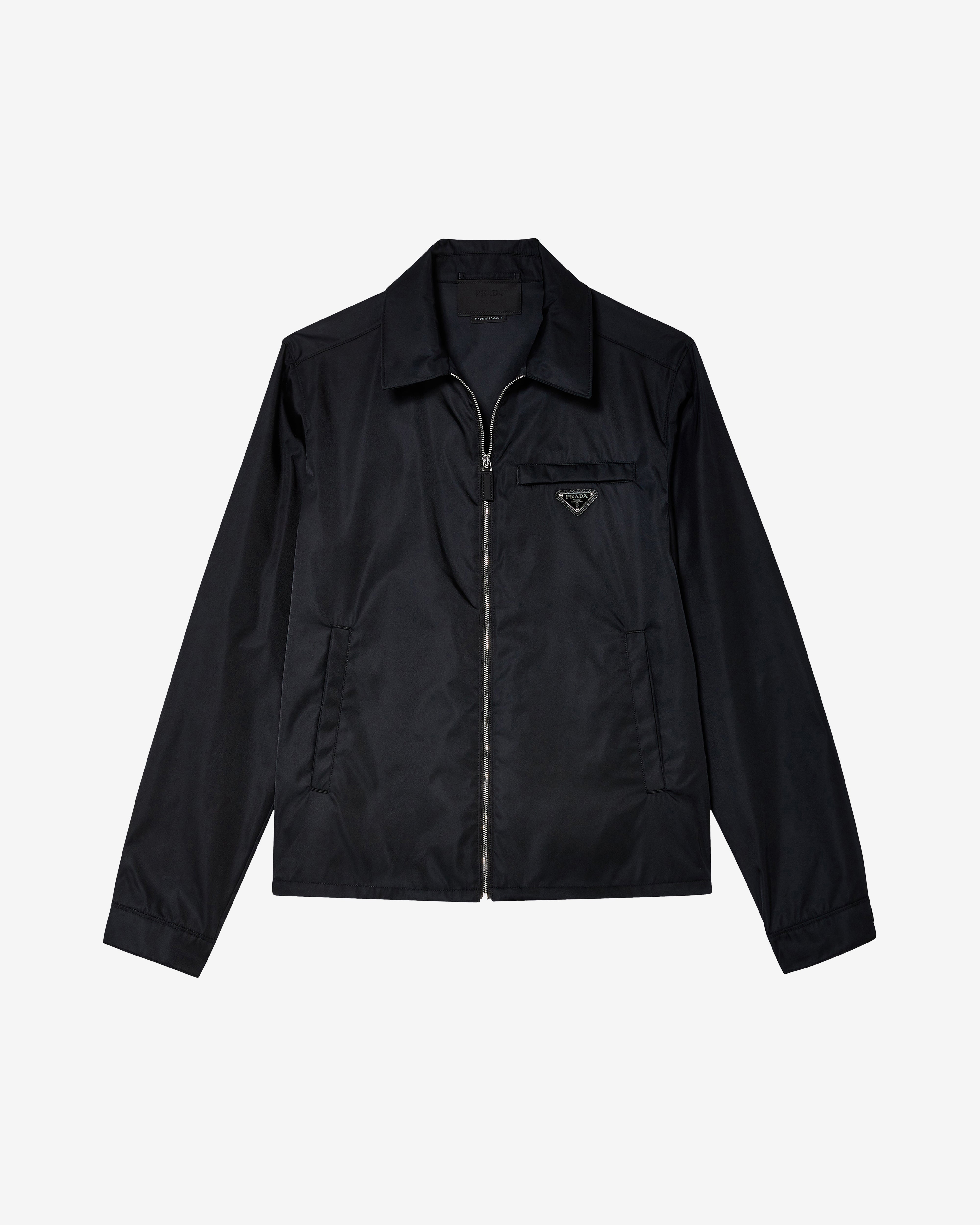 Prada: Men's Re-Nylon Blouson Jacket (Black) | DSMNY E-SHOP