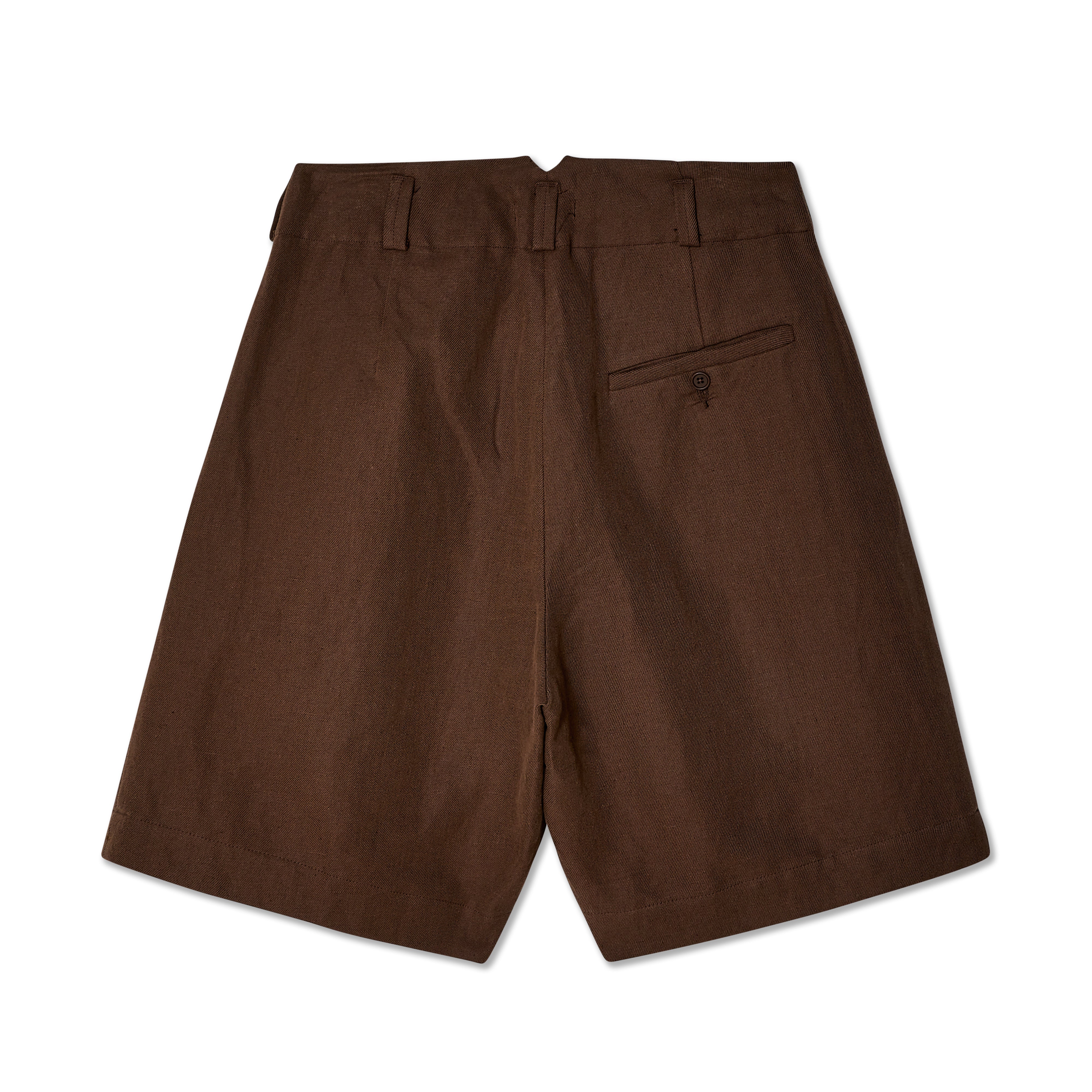 Evan Kinori: Two Pleat Short (Brown) | DSMNY E-SHOP