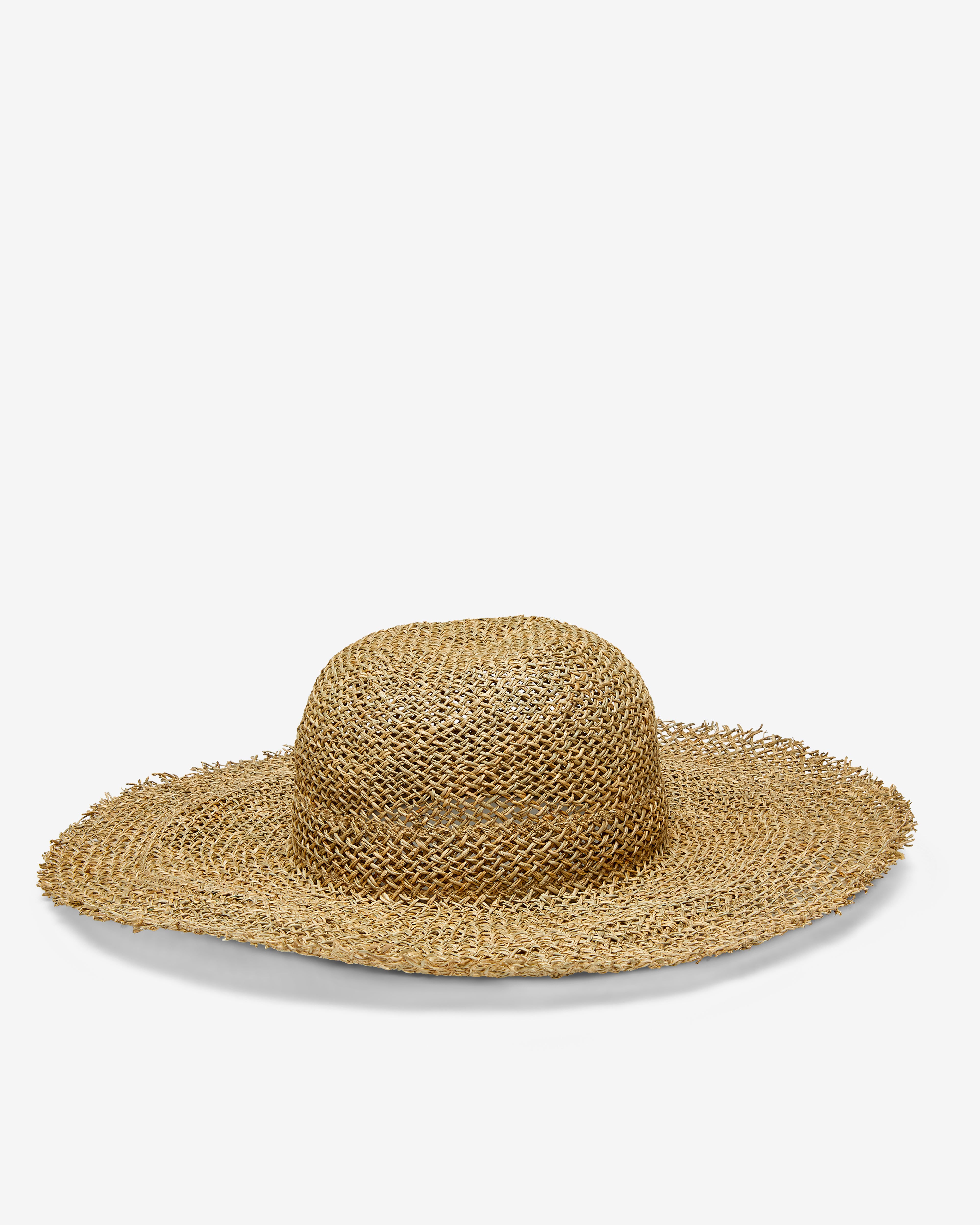 Scha: Women's Traveler Short Unique Woven Hat (Natural) | DSMNY E-SHOP