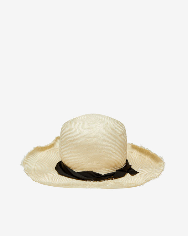 Scha - Women's Traveller Unique Straw Woven Hat - (Ecru)