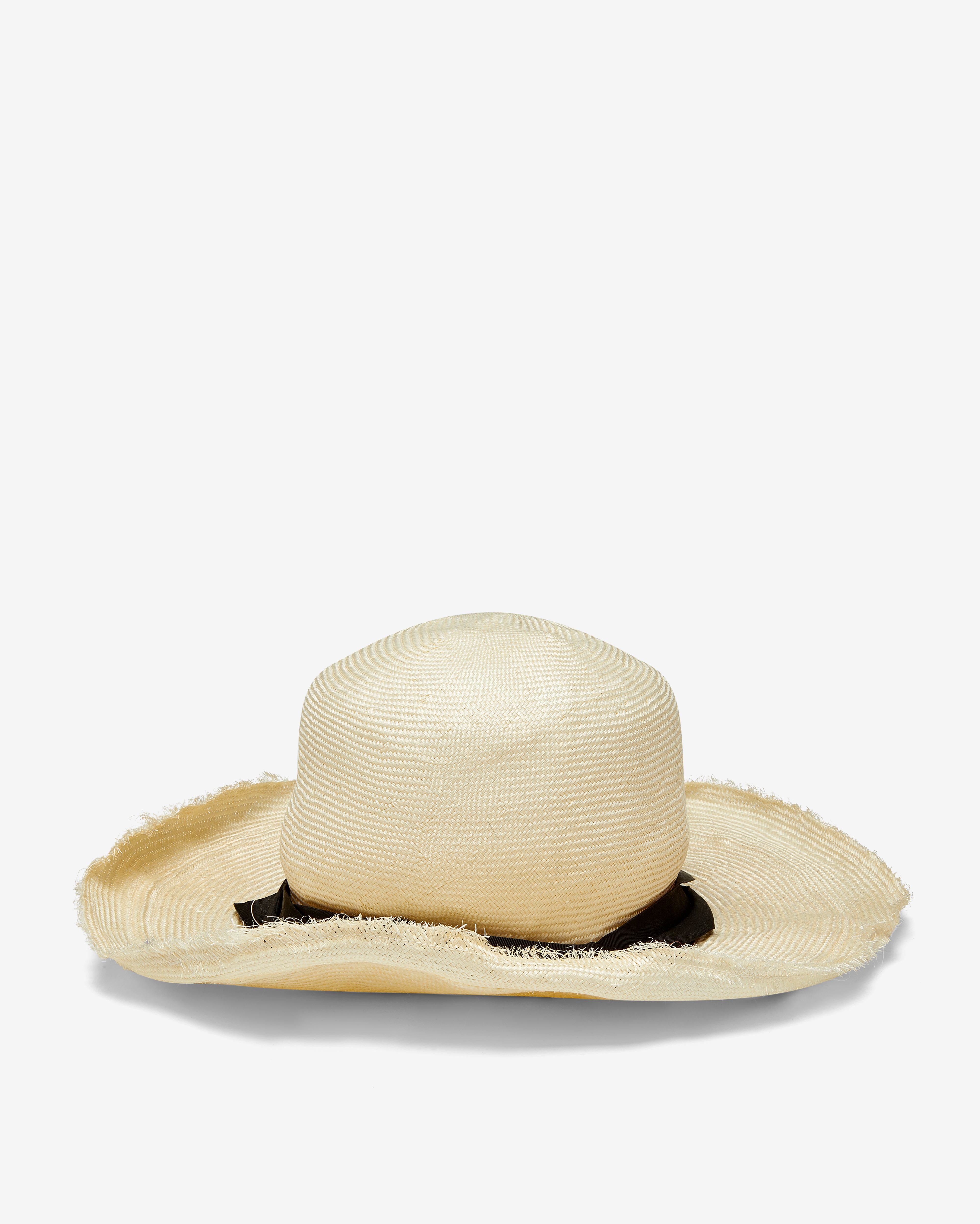 Scha: Women's Traveller Unique Straw Woven Hat (Ecru) | DSMNY E-SHOP