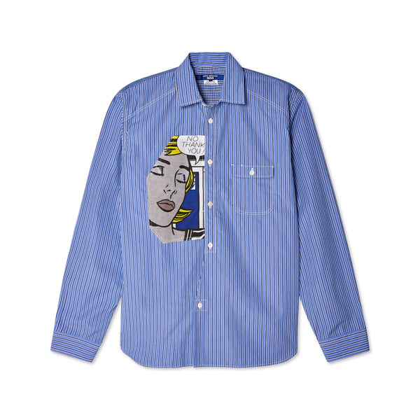 Junya Watanabe MAN - Men's Shirt - (Blue/Multi)