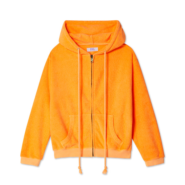 ERL - Women's Terry Zipped Hoodie - (Orange)