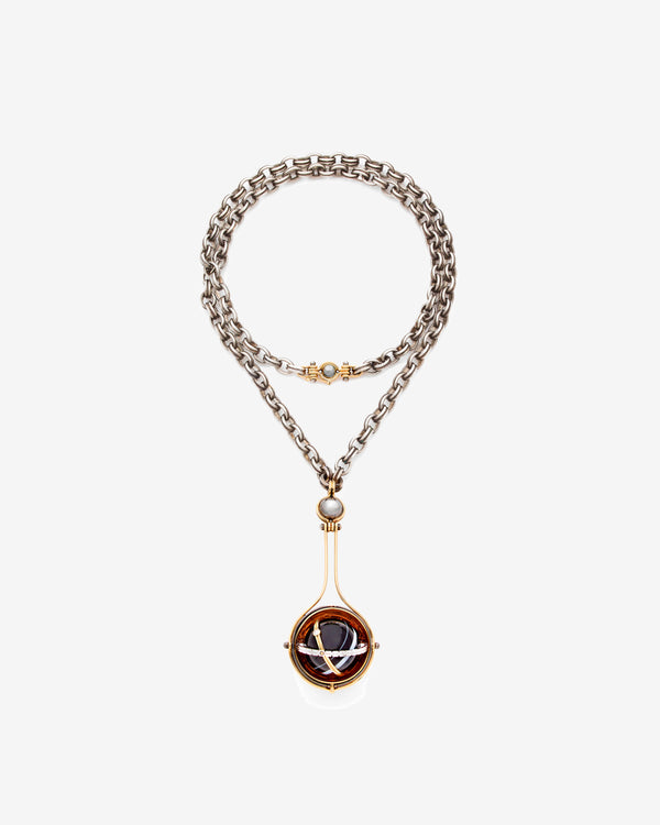 Elie Top - Women's Pluton Pendant - (Yellow Gold/Onyx)